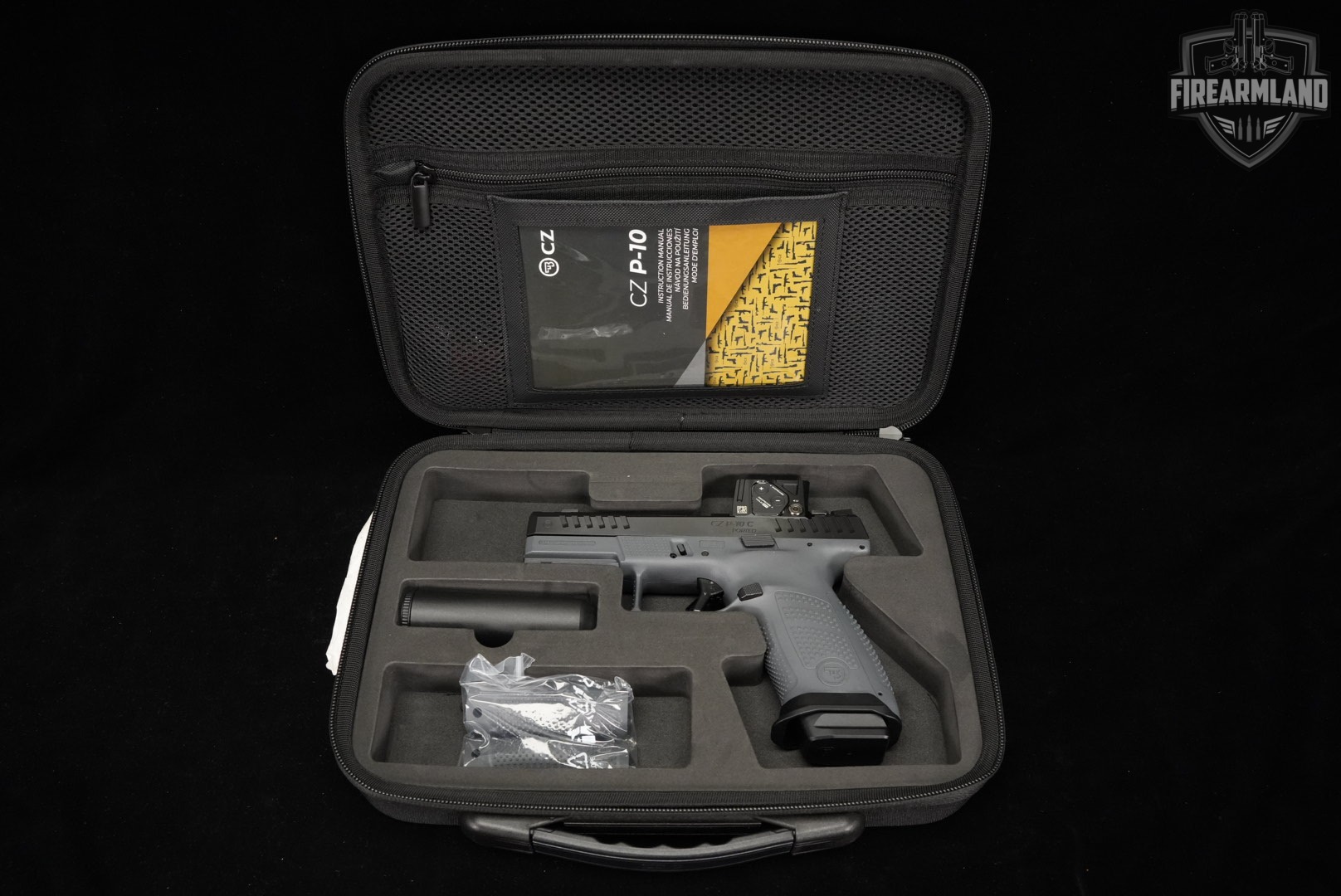 CZ P-10 C PortedElite 9mm Black & Grey P10 P10C +ORIG CASE, AIMPOINT COA-img-17