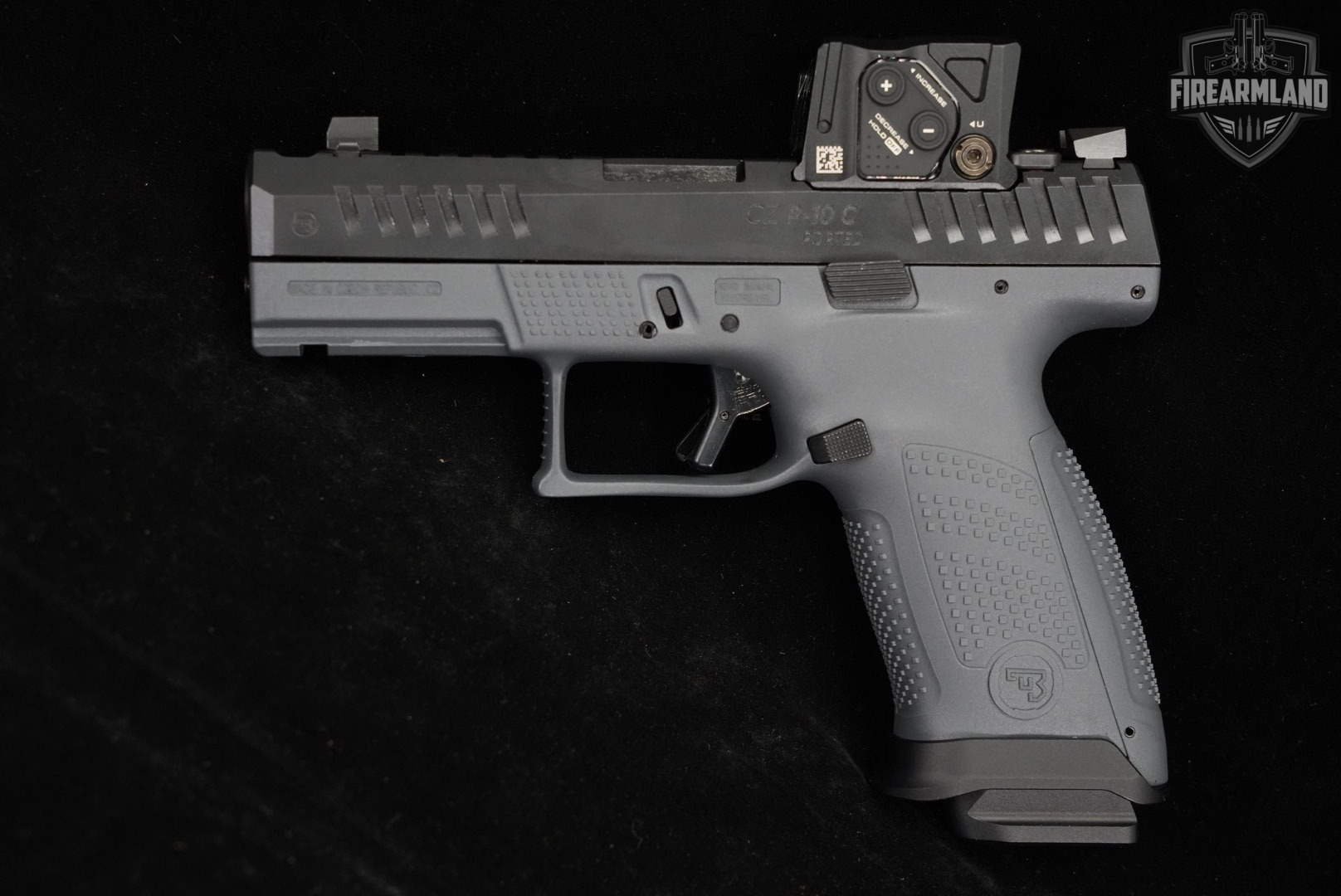 CZ P-10 C PortedElite 9mm Black & Grey P10 P10C +ORIG CASE, AIMPOINT COA-img-3