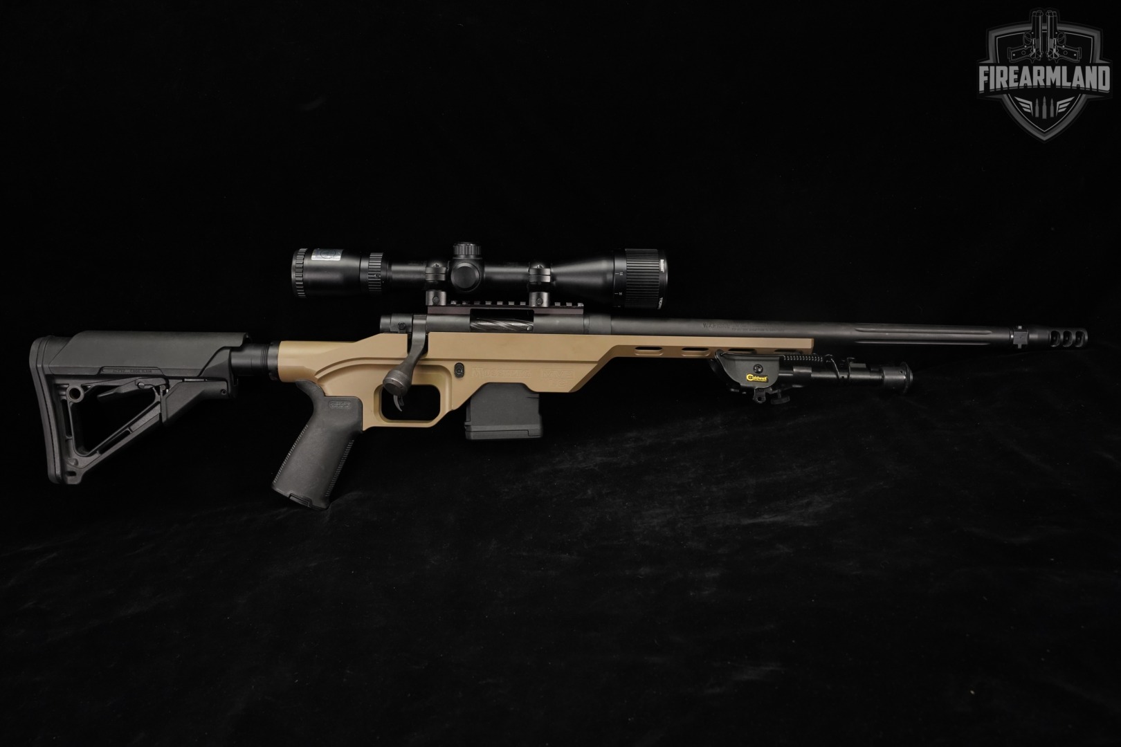 Mossberg MVP LC (Light Chassis) 5.56 NATO 16" Tan +2 MAGS, BUSHNELL SCOPE-img-4