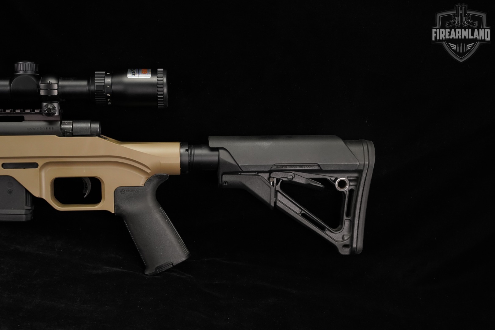 Mossberg MVP LC (Light Chassis) 5.56 NATO 16" Tan +2 MAGS, BUSHNELL SCOPE-img-9