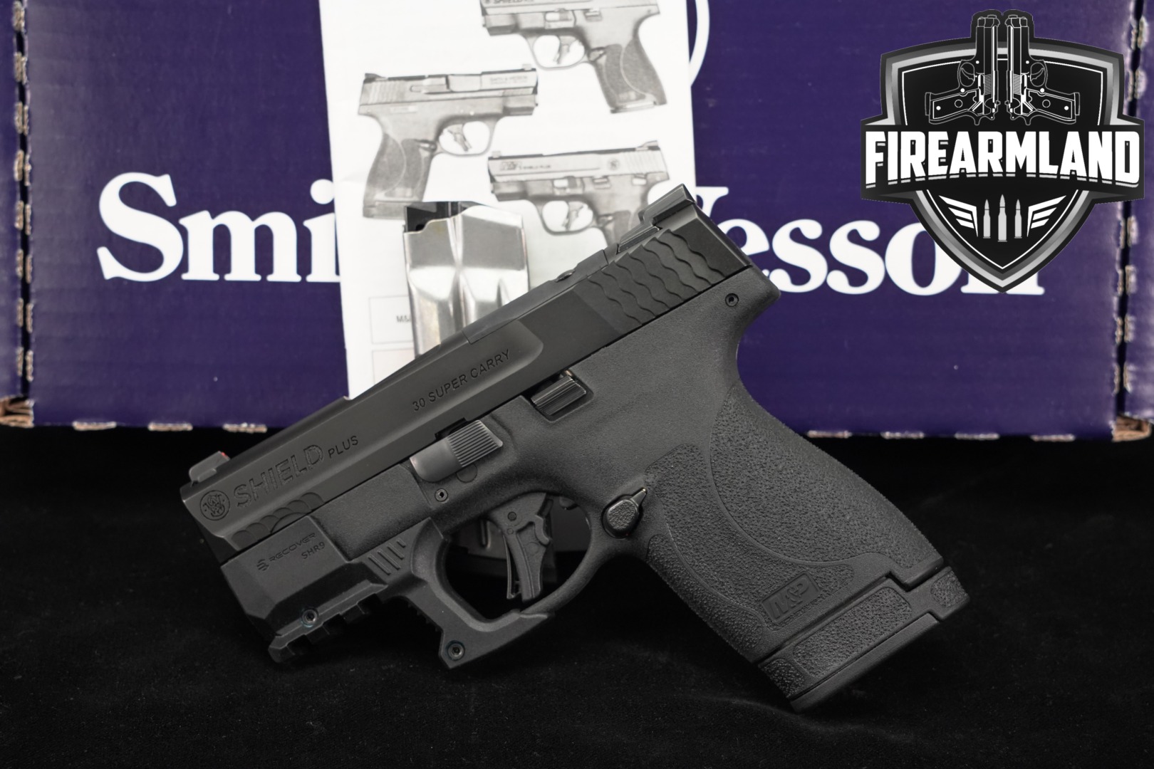 Smith & Wesson (S&W) M&P Shield Plus No Thumb Safety .30 Super Carry Black in Excellent Condition Thumbnail
