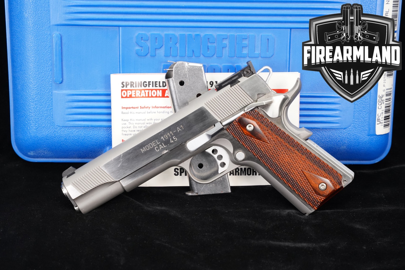 Springfield Armory 1911-A1 Loaded .45 ACP Stainless in Good Condition Thumbnail