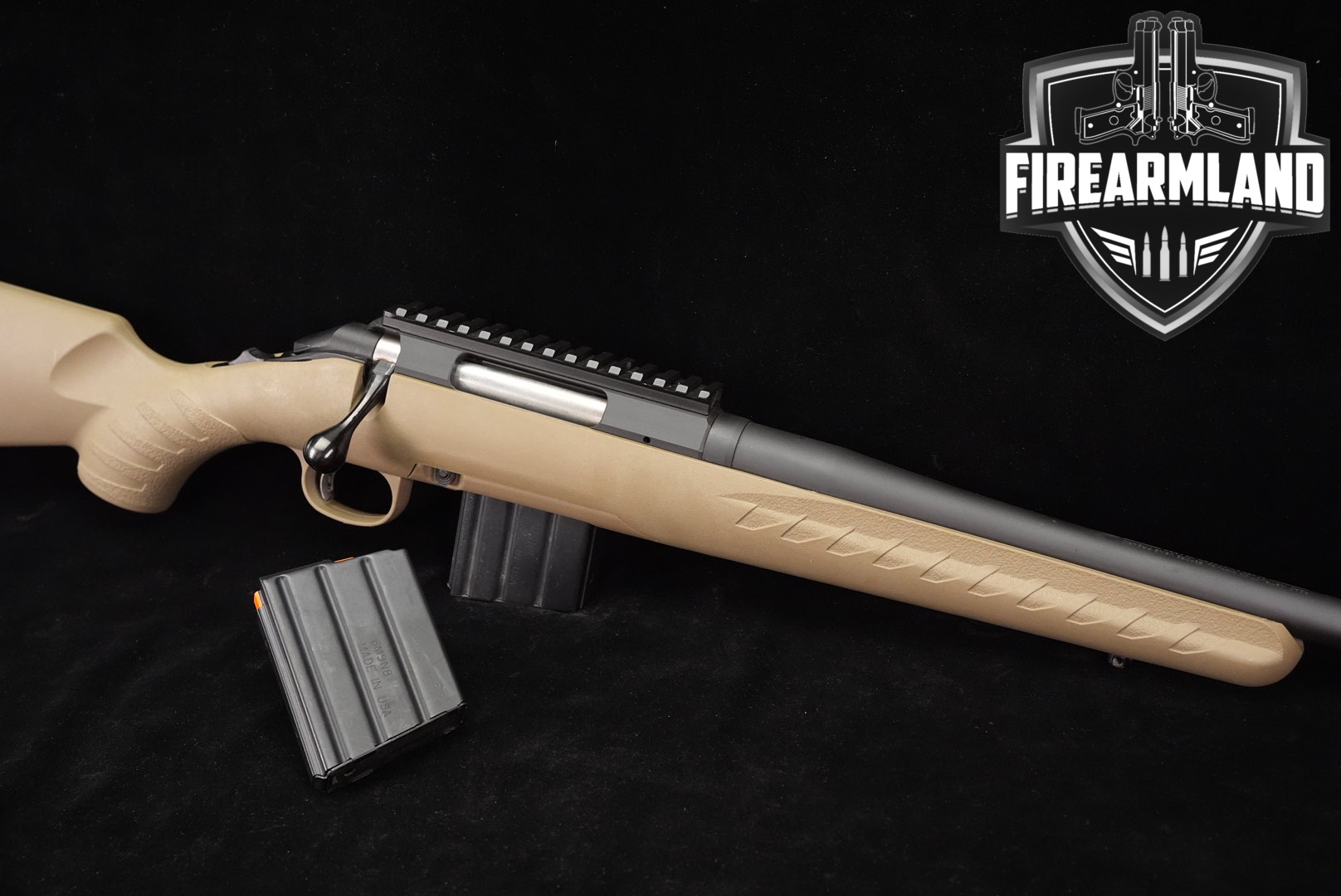 Ruger AMERICAN RIFLE Ranch 350 Legend 16.38" Black & FDE THREADED +2 MAGS-img-0