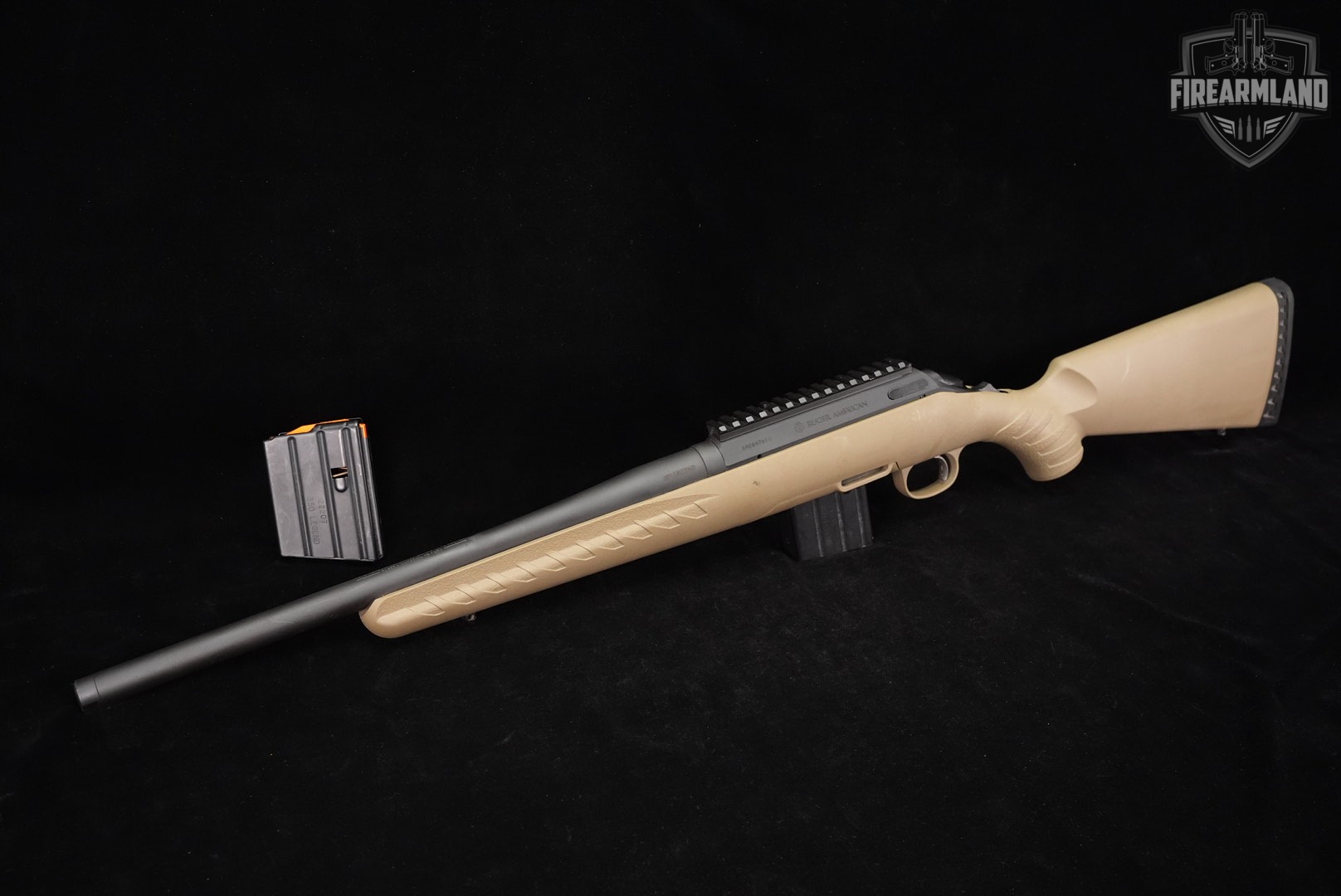 Ruger AMERICAN RIFLE Ranch 350 Legend 16.38" Black & FDE THREADED +2 MAGS-img-2