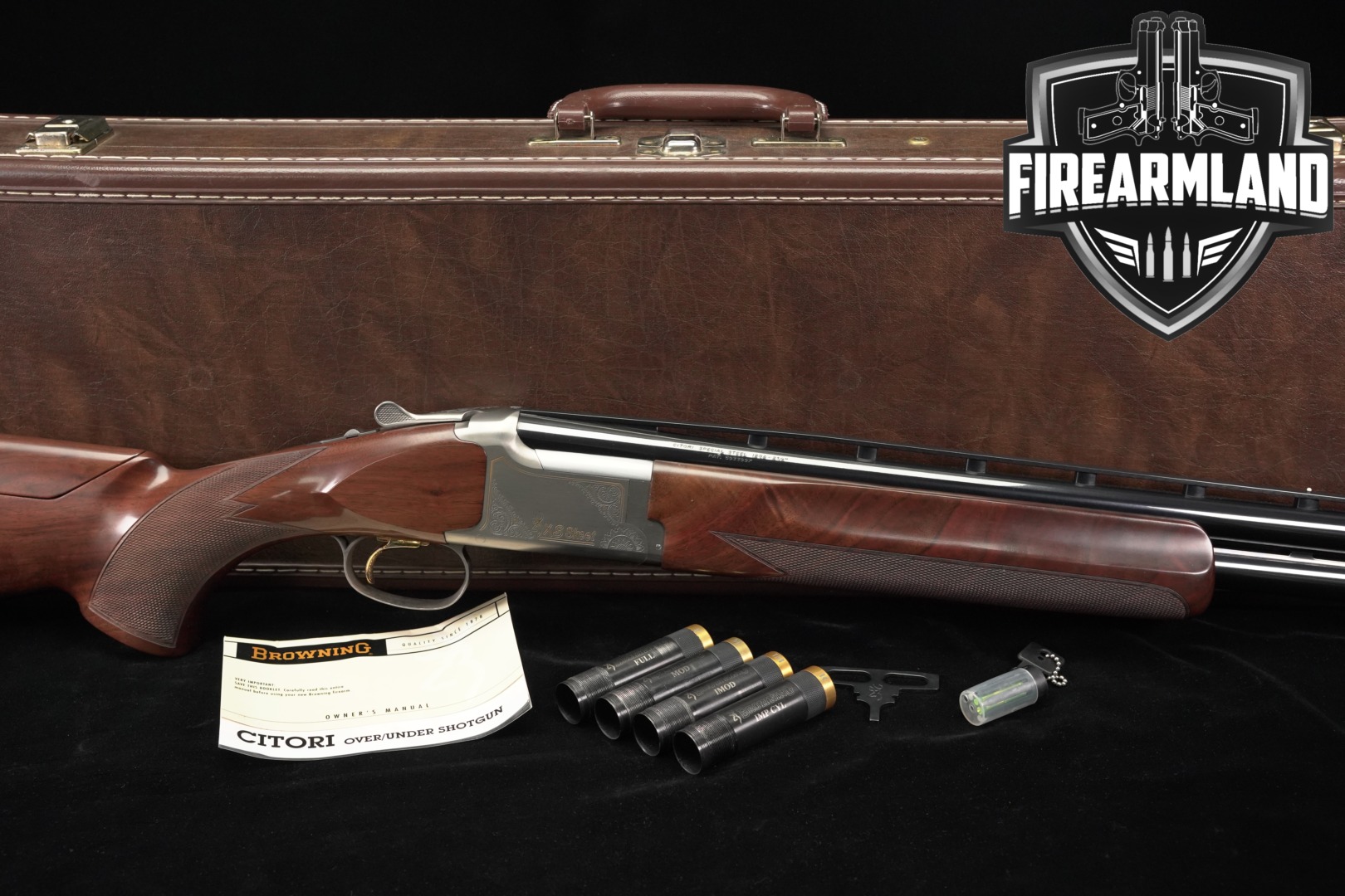 Browning Citori XS Skeet 12 Gauge Satin Silver & Walnut in Excellent Condition Thumbnail