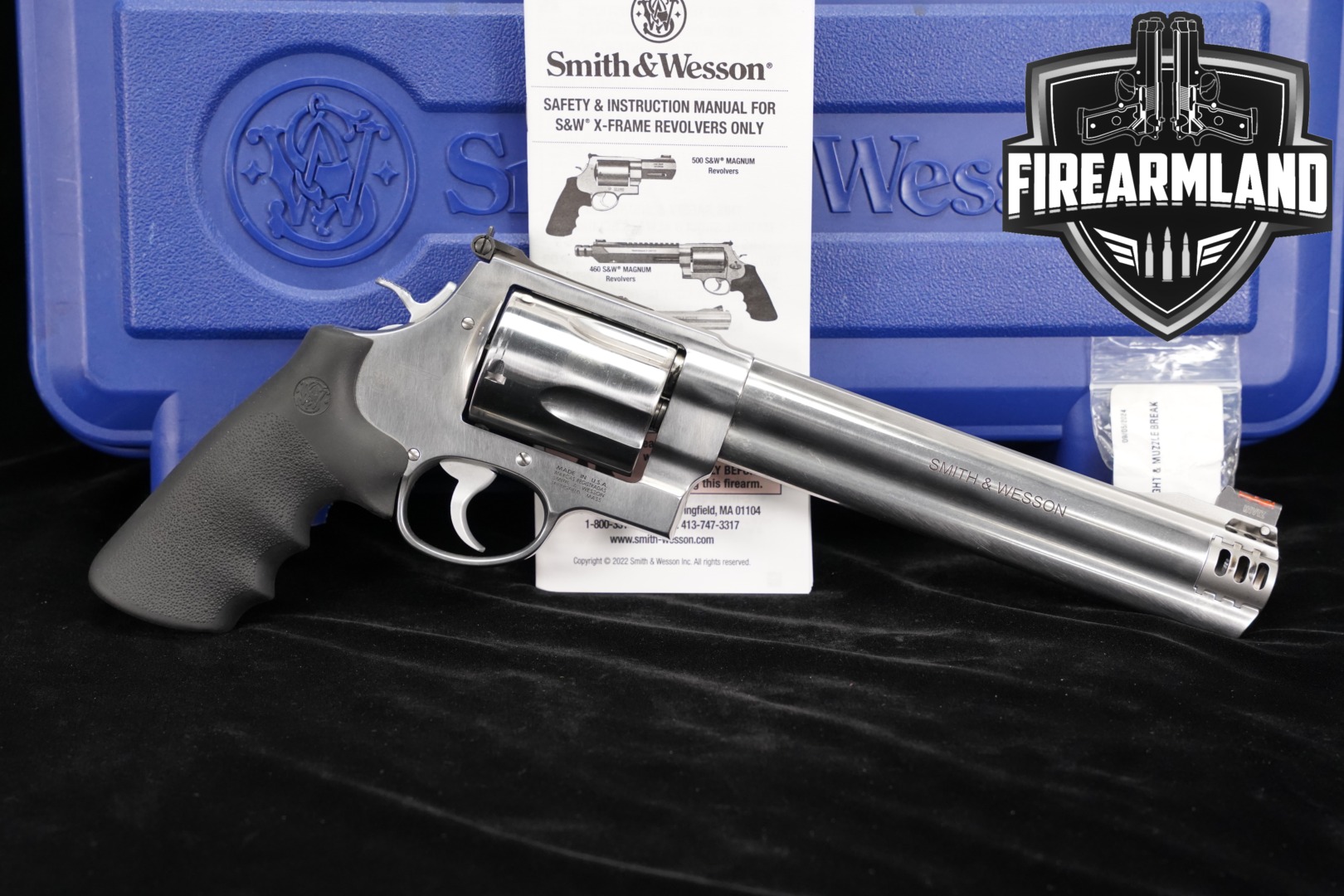 Smith & Wesson (S&W) Model S&W500 Interchangeable Compensator 500 S&W Magnum Satin Stainless in Very Good Condition Thumbnail