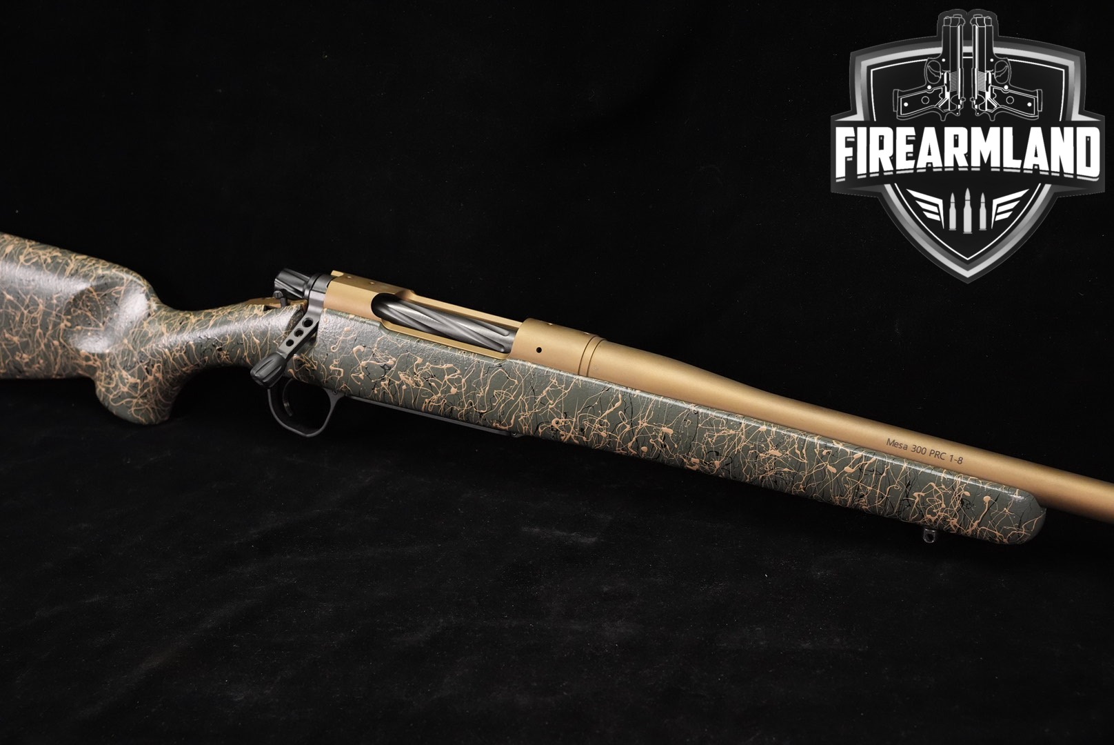 Christensen Arms Mesa 300 PRC 24" Burnt Bronze & Green Web Model 14-img-0