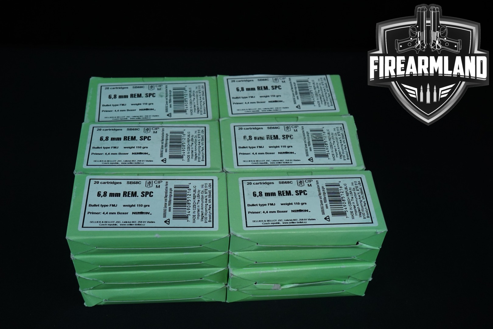 Sellier & Bellot 6.8 SPC Ammo 6.8 Rem. Spc. in New - Old Stock Condition Thumbnail
