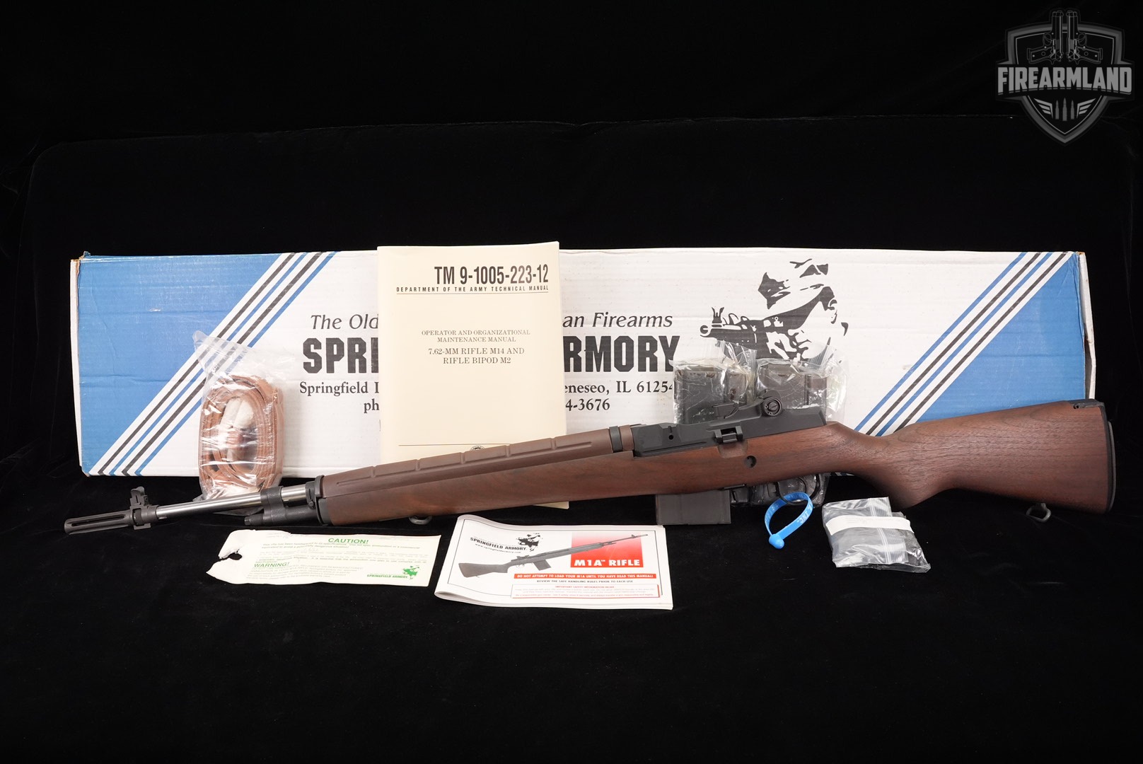 2002 Springfield Armory M1A Loaded 308 Win 22" M1-A +4 MAGS & ORIG BOX-img-2