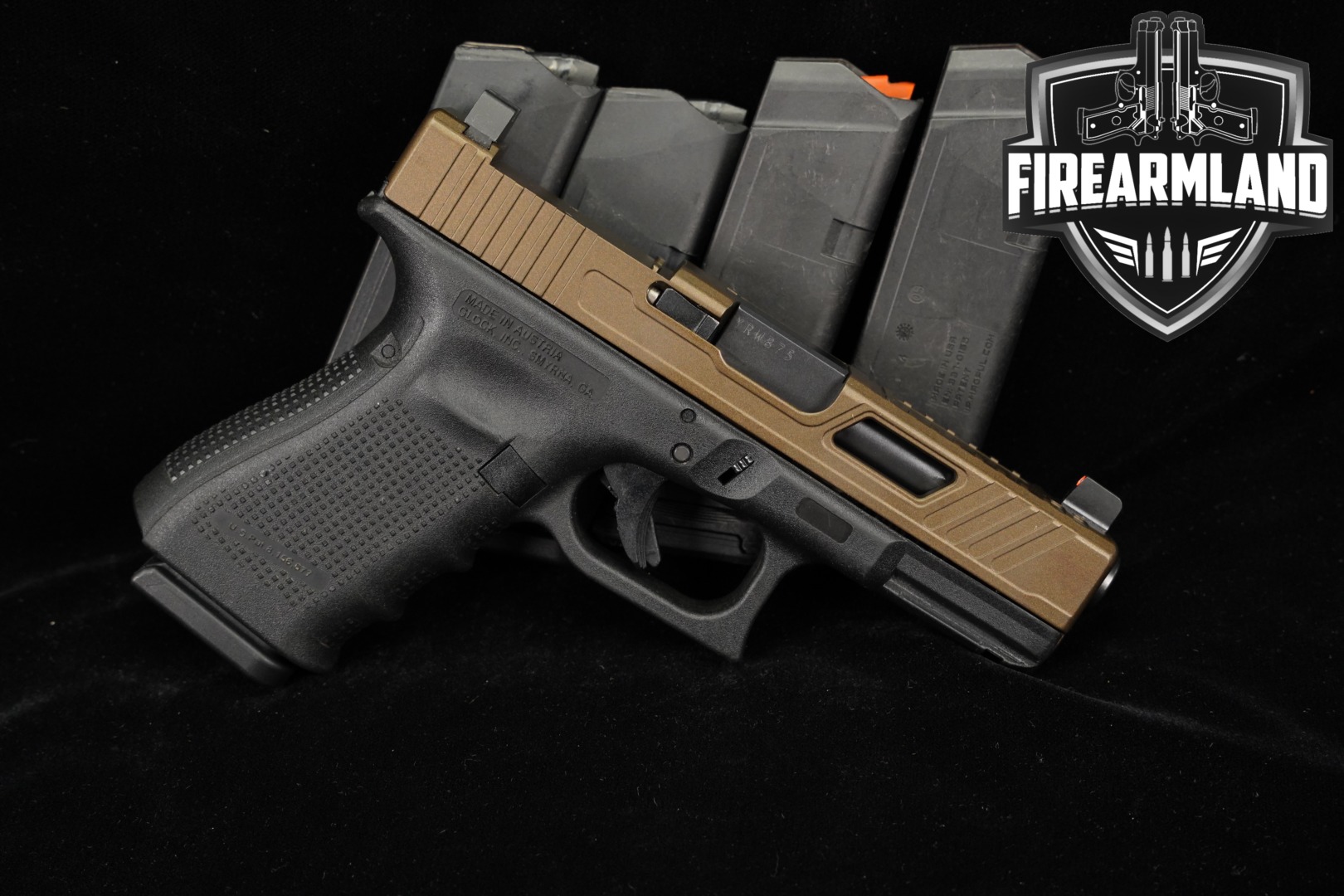 Glock 23 Gen4 G23 Gen 4 40 S&W Optics-Ready 4.02" Two-Tone Bronze +5 MAGS-img-0