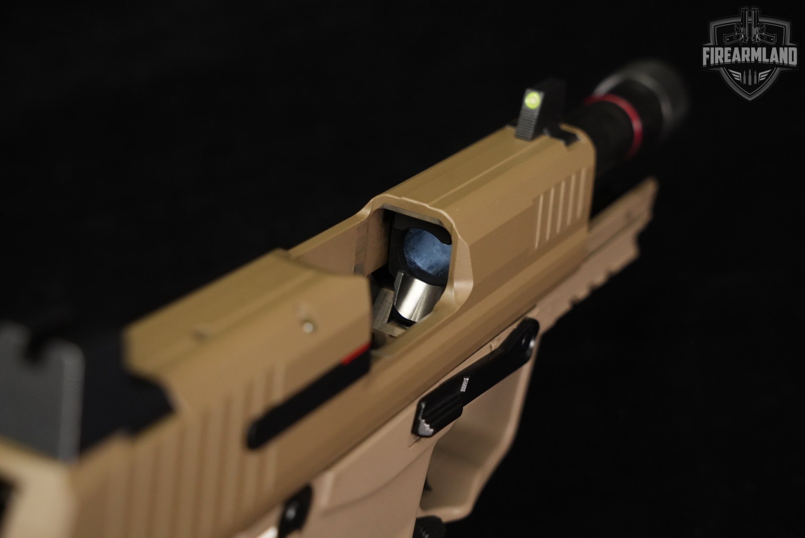 Heckler & Koch HK45 Compact Tactical V1 H&K 45 ACP FDE THREADED +5 MAGS-img-10
