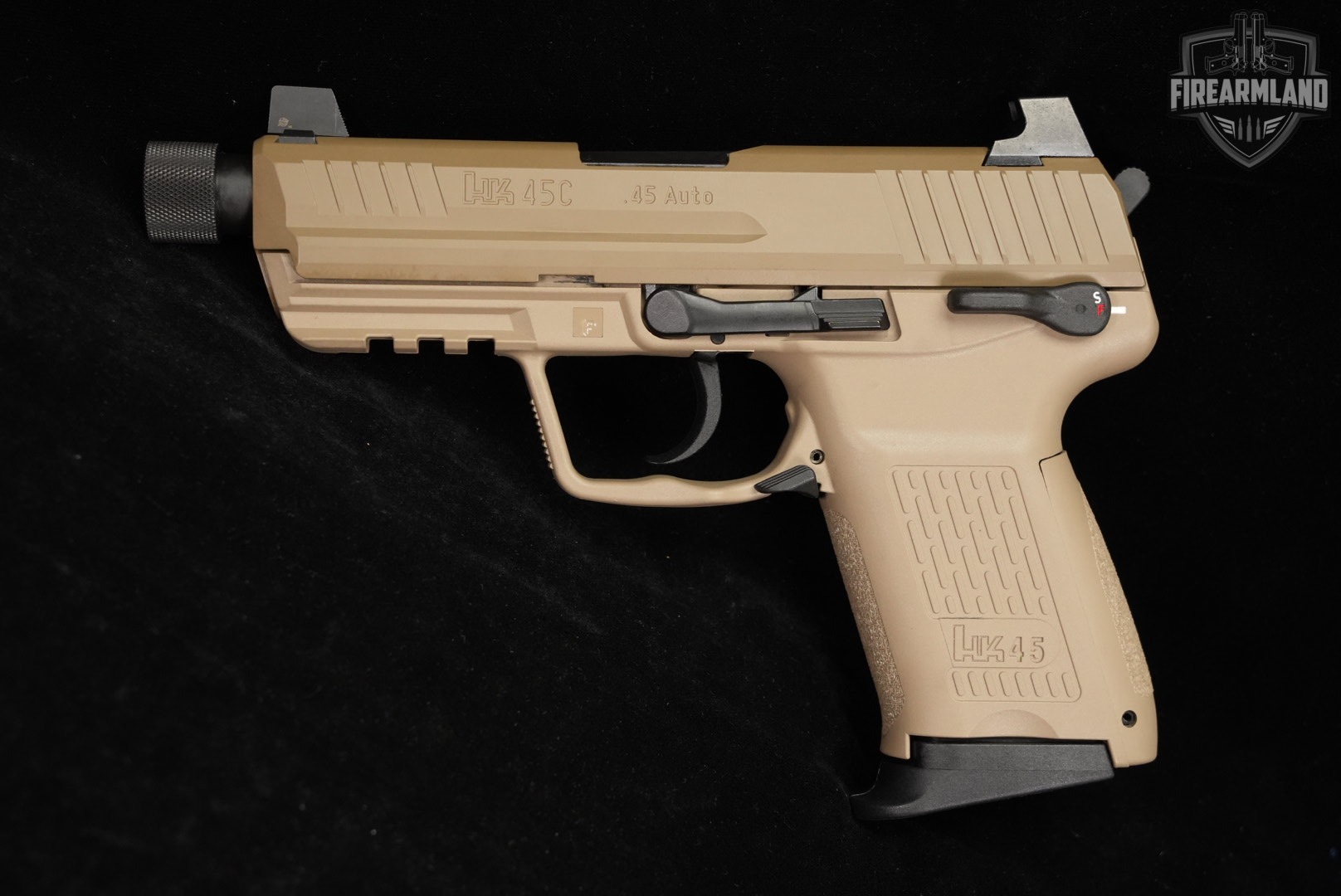 Heckler & Koch HK45 Compact Tactical V1 H&K 45 ACP FDE THREADED +5 MAGS-img-3