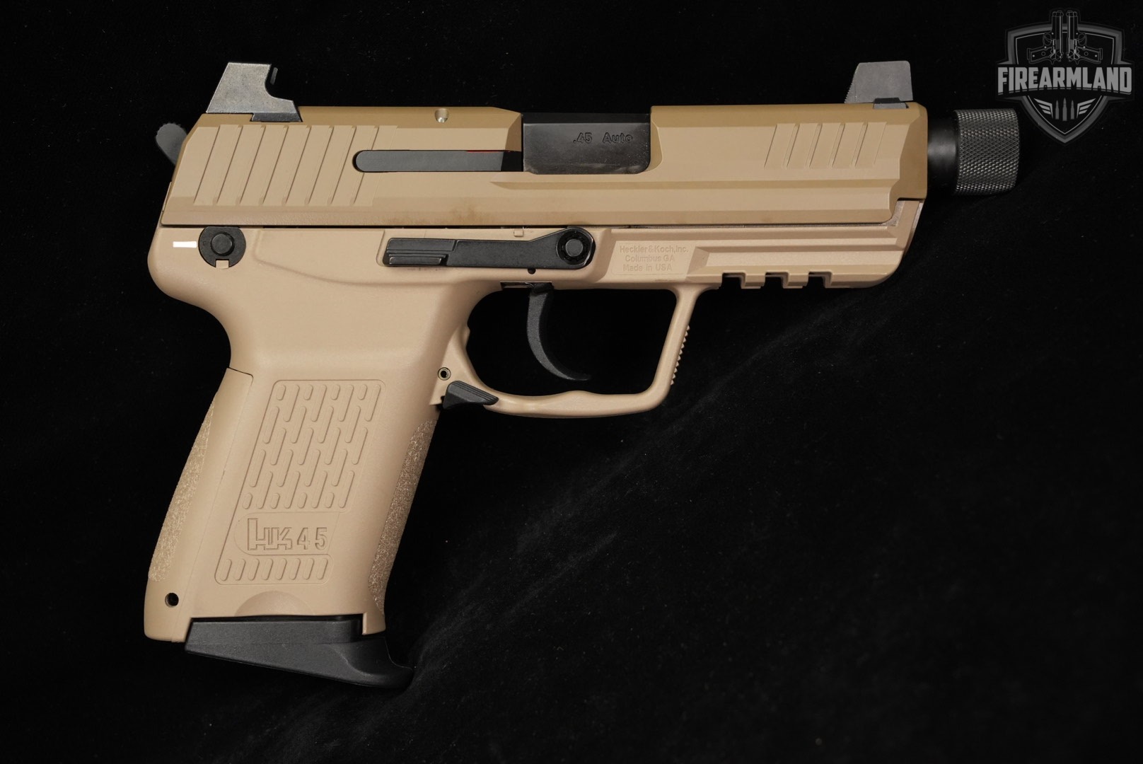 Heckler & Koch HK45 Compact Tactical V1 H&K 45 ACP FDE THREADED +5 MAGS-img-4
