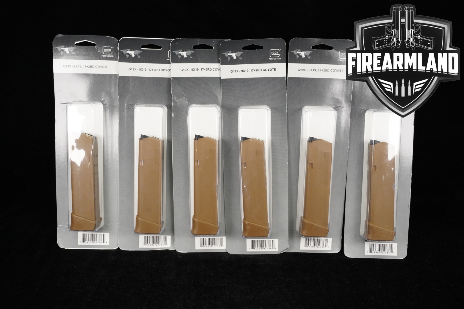 Glock 6x 19X 19rd Magazines FDE/Coyote in New - Old Stock Condition Thumbnail
