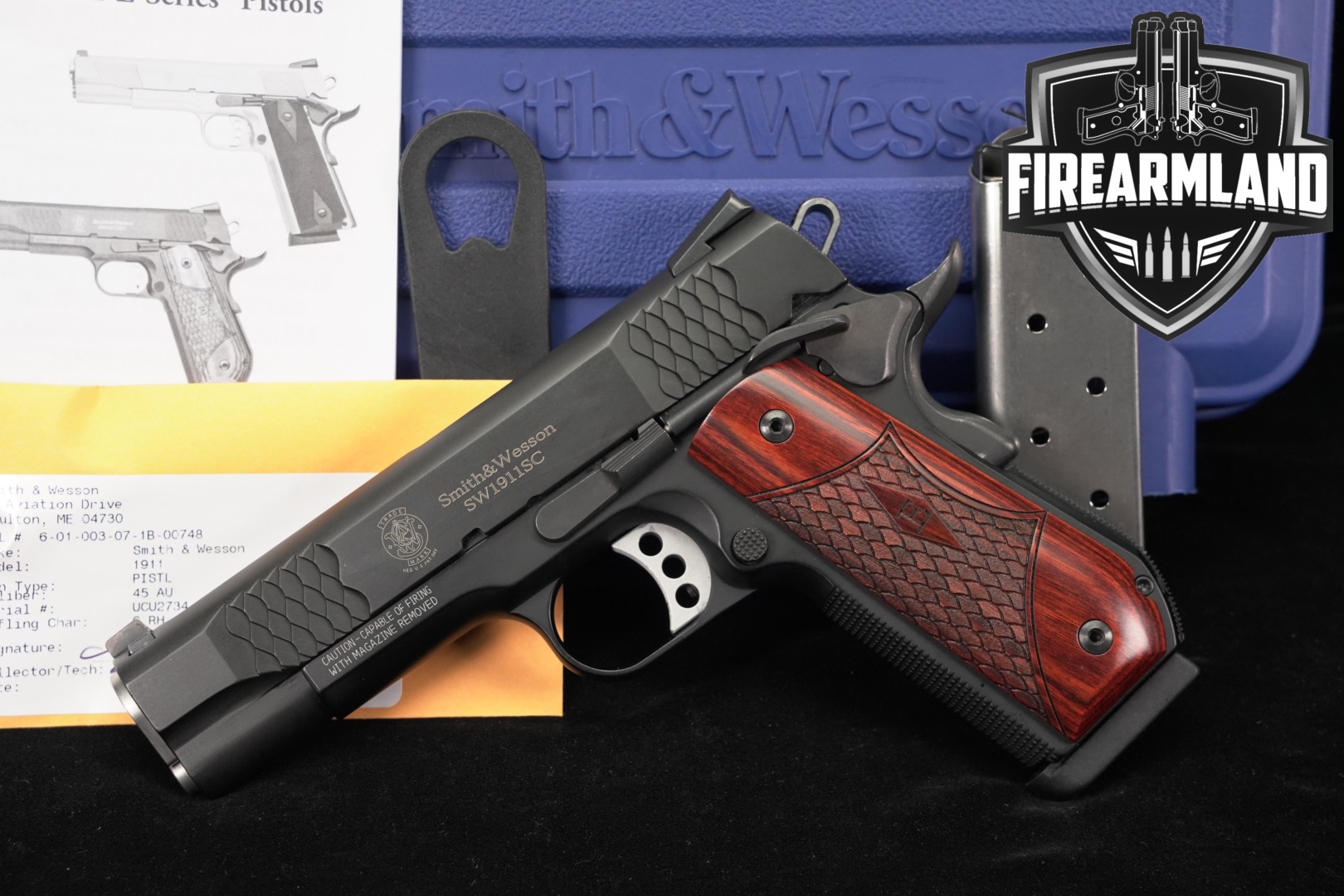 Smith & Wesson (S&W) SW1911SC E-Series .45 ACP Black in Very Good Condition Thumbnail
