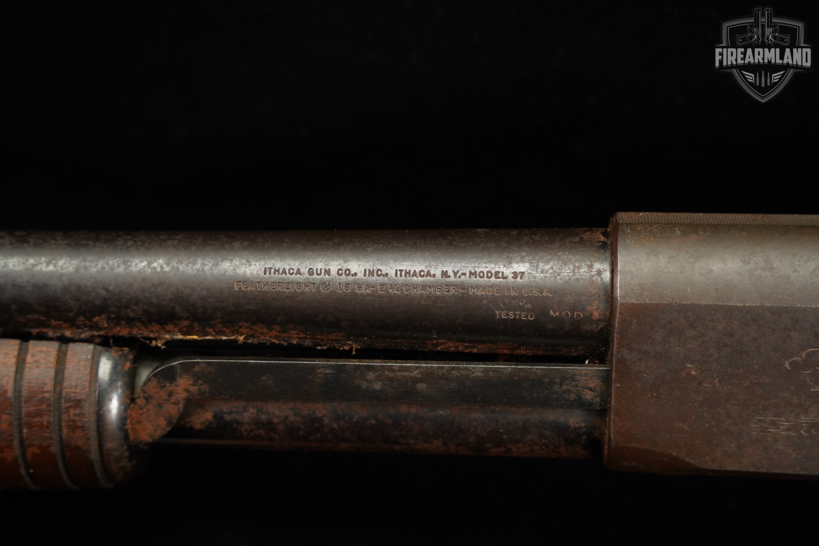 1954 Ithaca Model 37 Featherlight 16-Gauge 28" Blued & Walnut M37-img-18