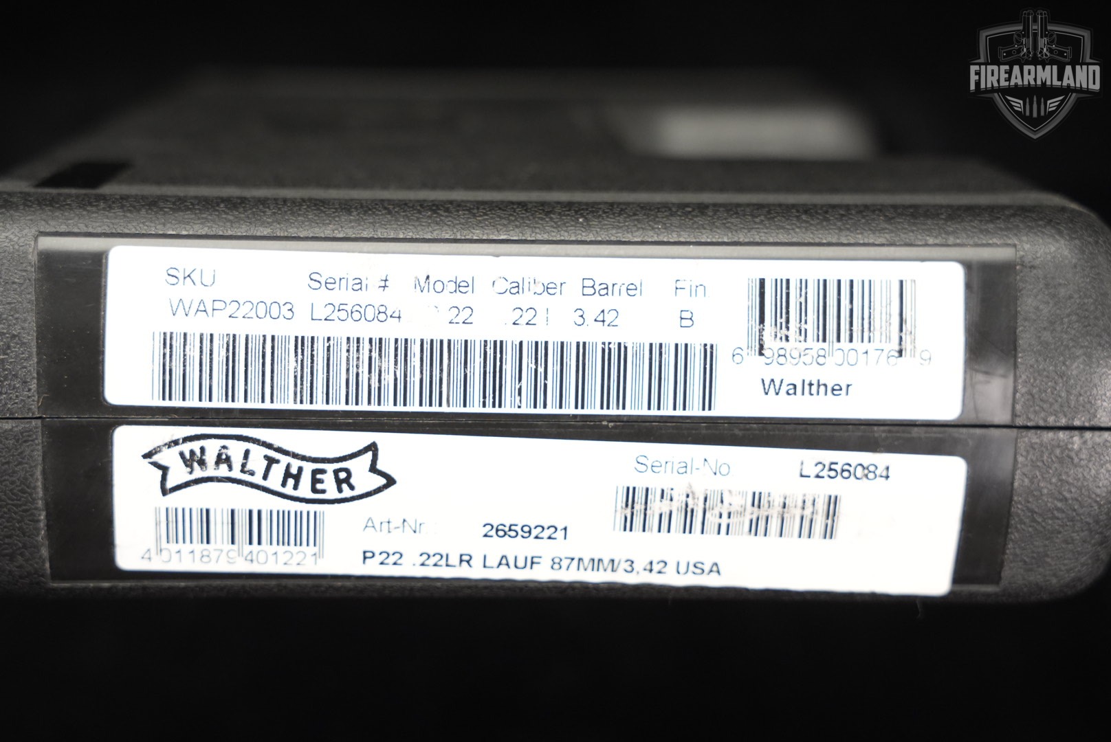 Walther P22 22LR 3.4" P-22 +2 MAGS & ORIG CASE-img-13