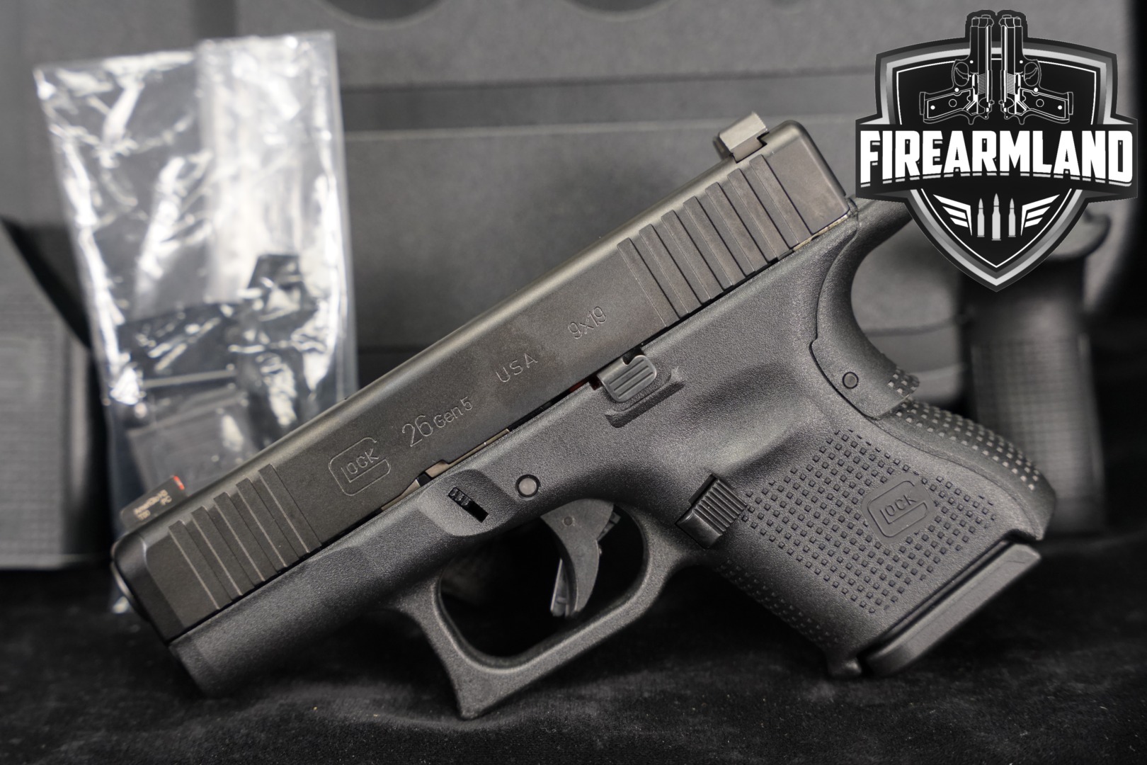 Glock G26 Gen5 9mm Luger Black in Very Good Condition Thumbnail