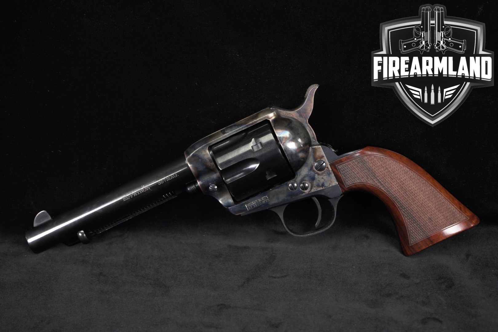 A. Uberti 1873 Cattleman El Patrón .357 Mag. Blued & Color Case Hardened in Excellent Condition Thumbnail