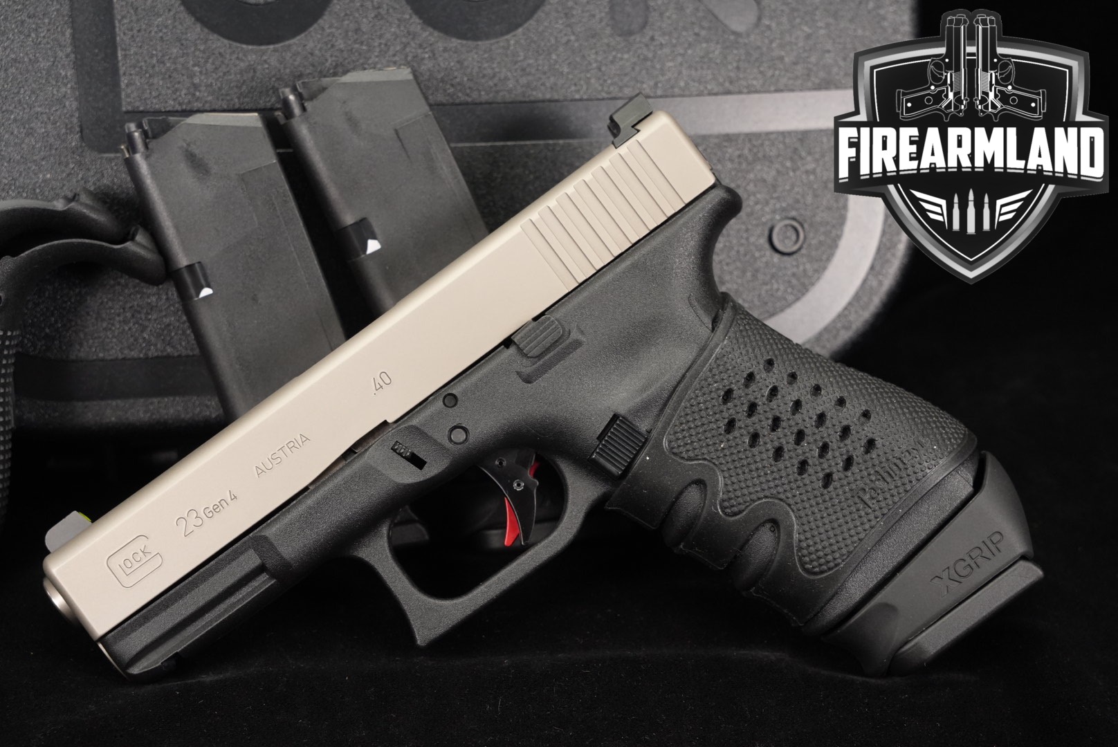 Glock 23 Gen4 .40 S&W Two-Tone Tan & Black in Excellent Condition Thumbnail