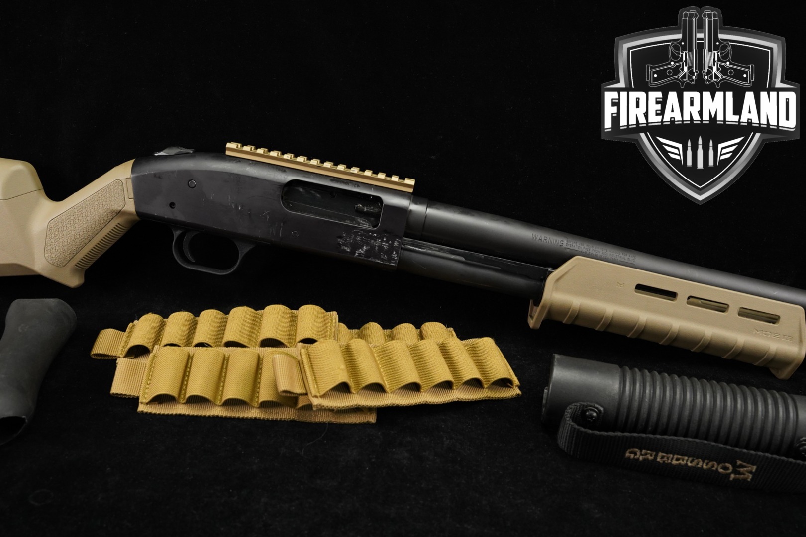 Mossberg Model 590 12 Gauge Black & FDE in Fair Condition Thumbnail