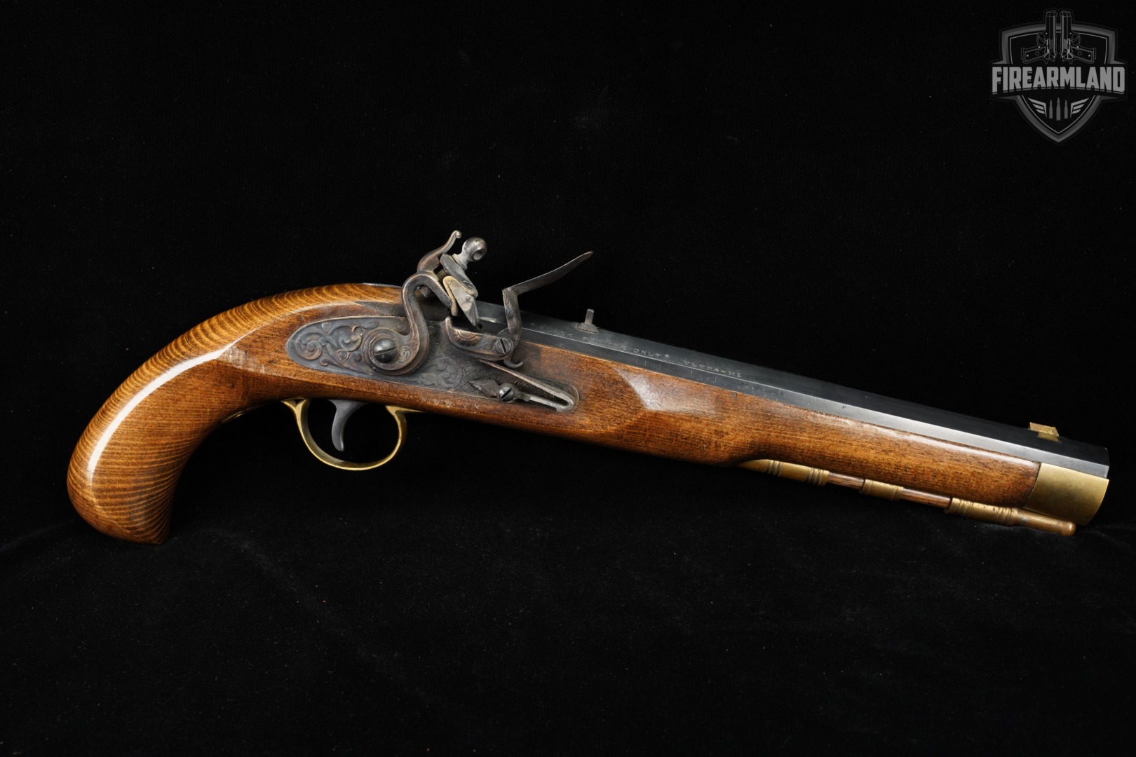 Miroku KOREA Kentucky Pistol Flintlock 45 10" Blued & Curly Maple Ultra-Hi-img-3