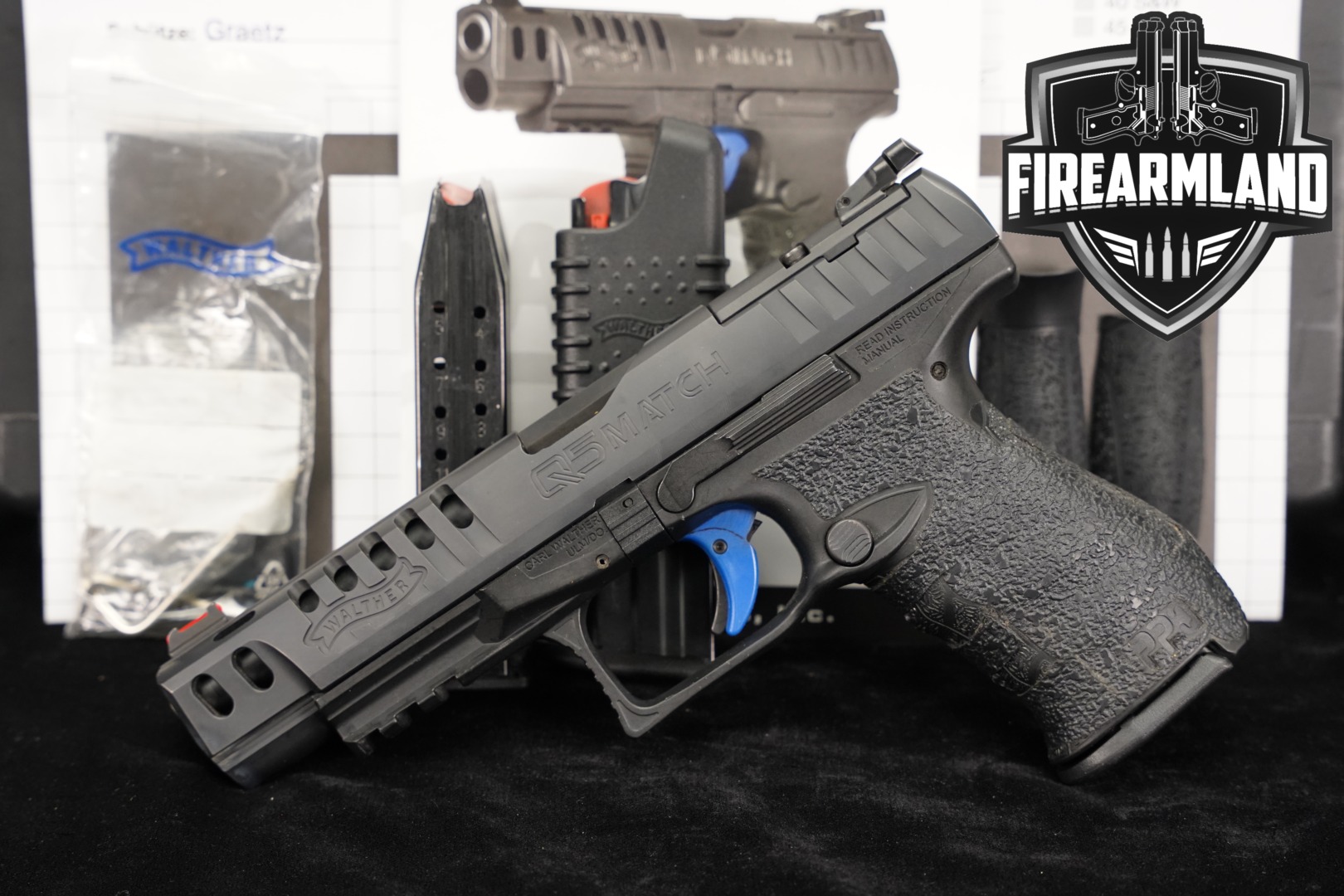 Walther PPQ Q5 Match 9mm Luger Black in Good Condition Thumbnail