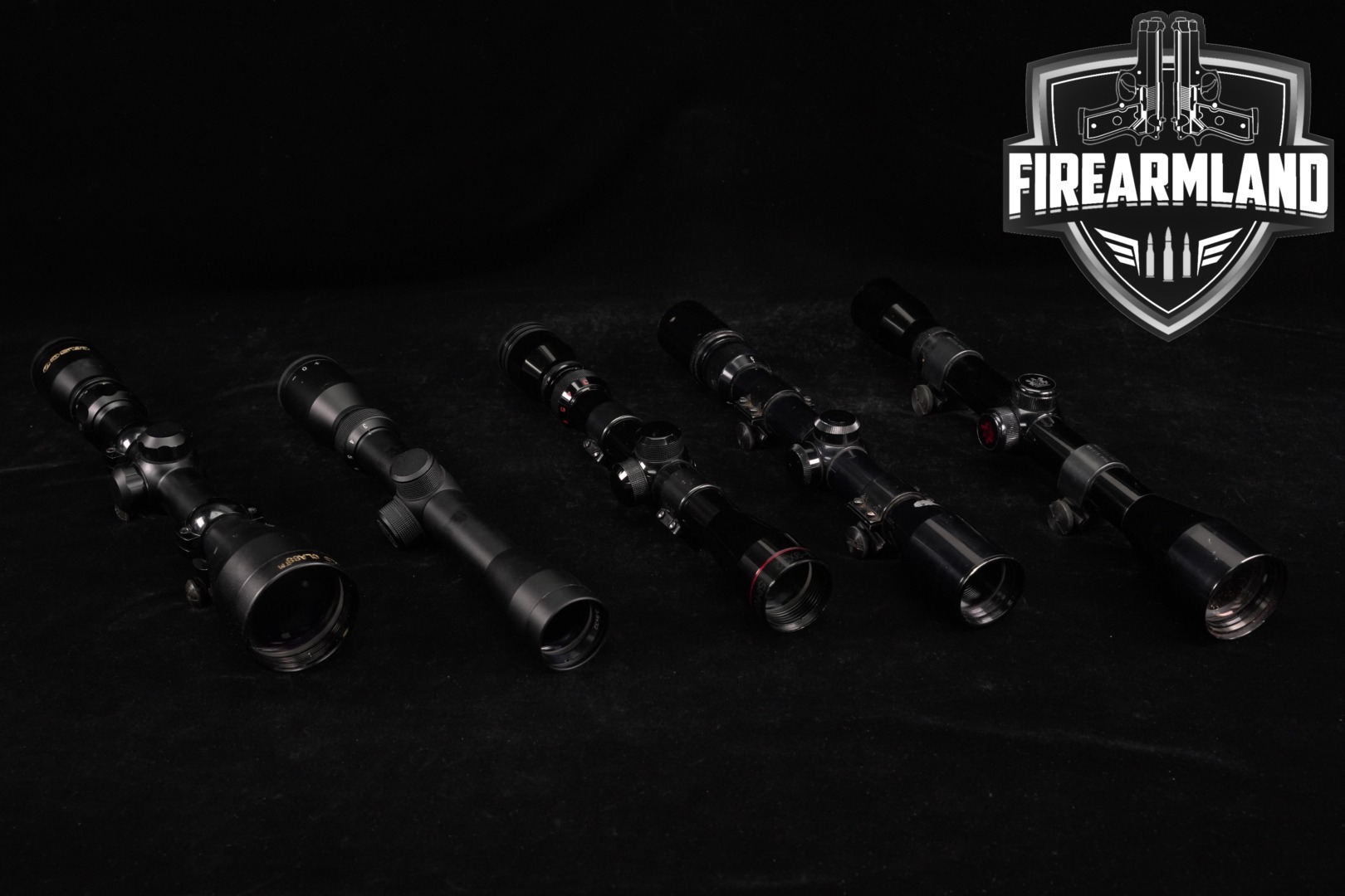FIVE SCOPE LOT 5 Pack Bushnell Herter's Simmons Barska Tasco Scopes-img-0