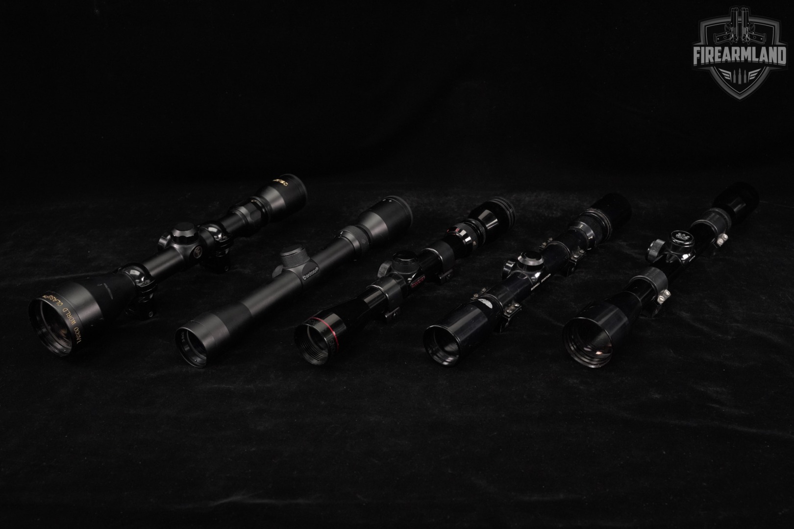 FIVE SCOPE LOT 5 Pack Bushnell Herter's Simmons Barska Tasco Scopes-img-2