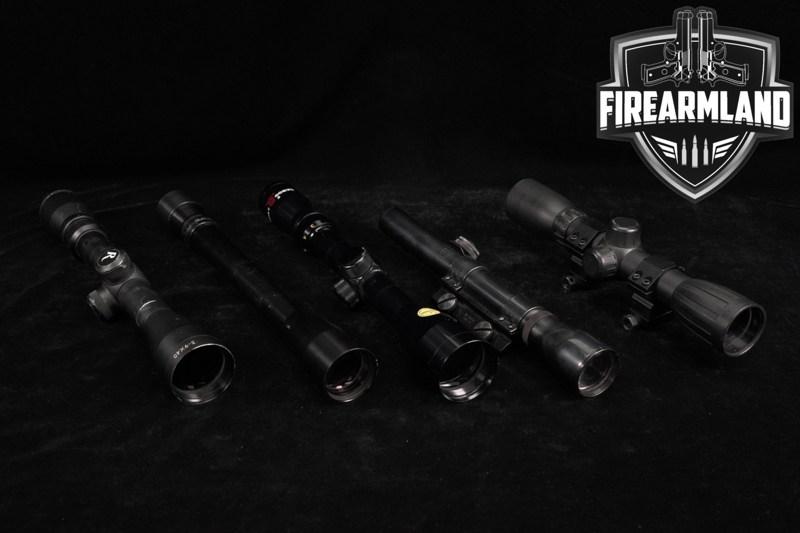 FIVE SCOPE LOT 5 Pack Weaver Bausch & Lomb Tasco BSA Riflescope Scopes-img-0