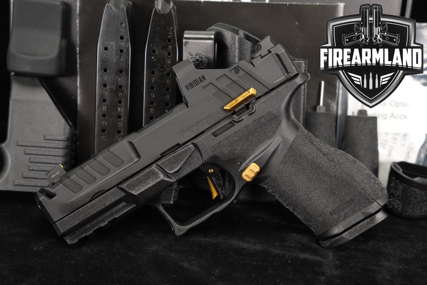 Springfield Armory Echelon 4.0C COMP 9mm 4" +3 MAGS, OG BOX, VIRIDIAN OPTIC-img-0
