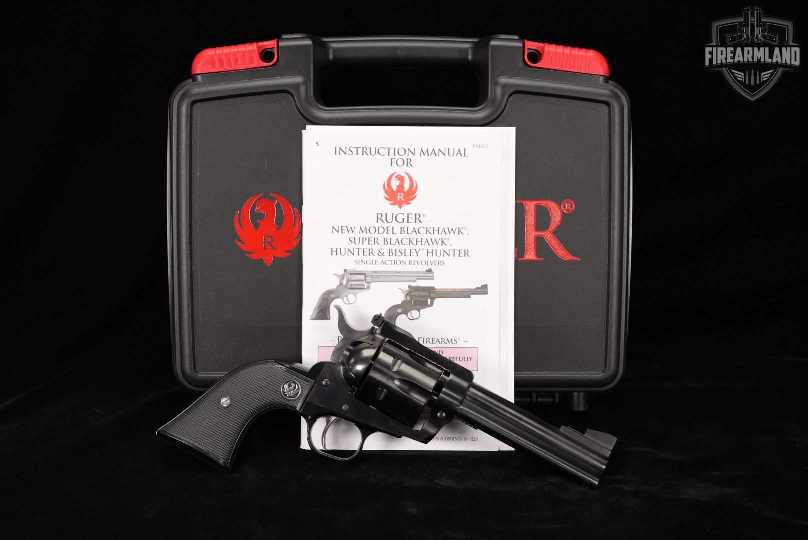 Ruger New Model Blackhawk 357 Magnum 4.62 Blued +ORIG CASE-img-2