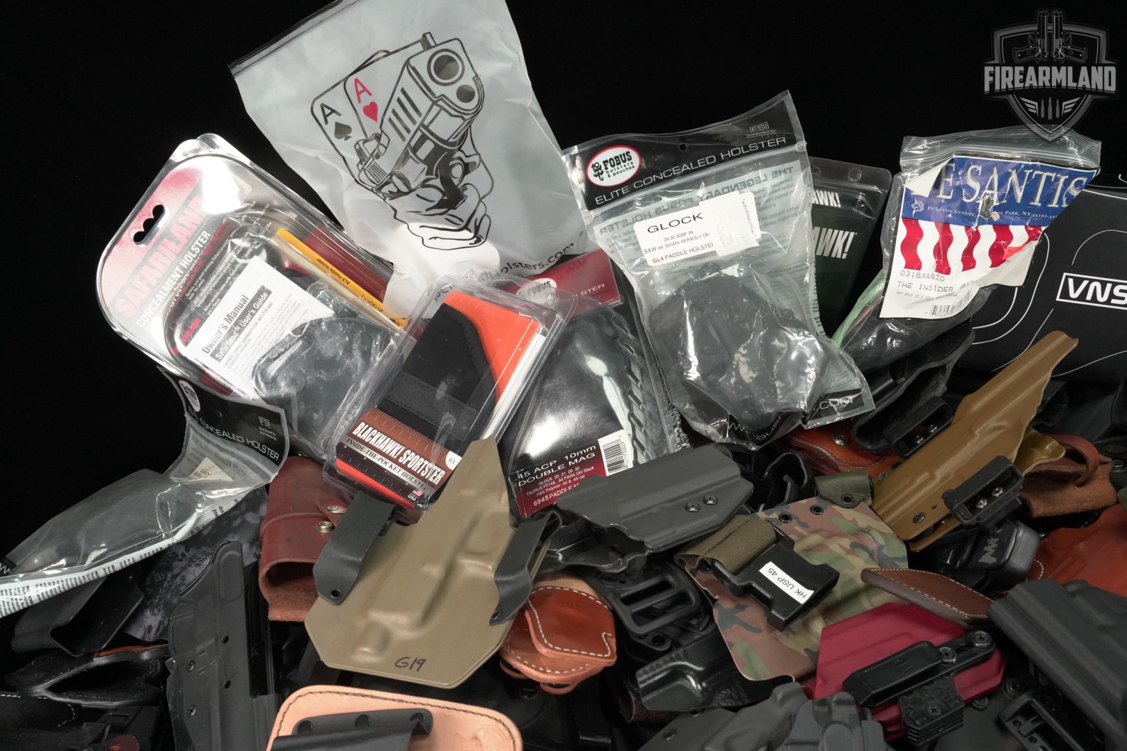 200+ Lot of Assorted Holsters & Gun Leather Holster-img-4