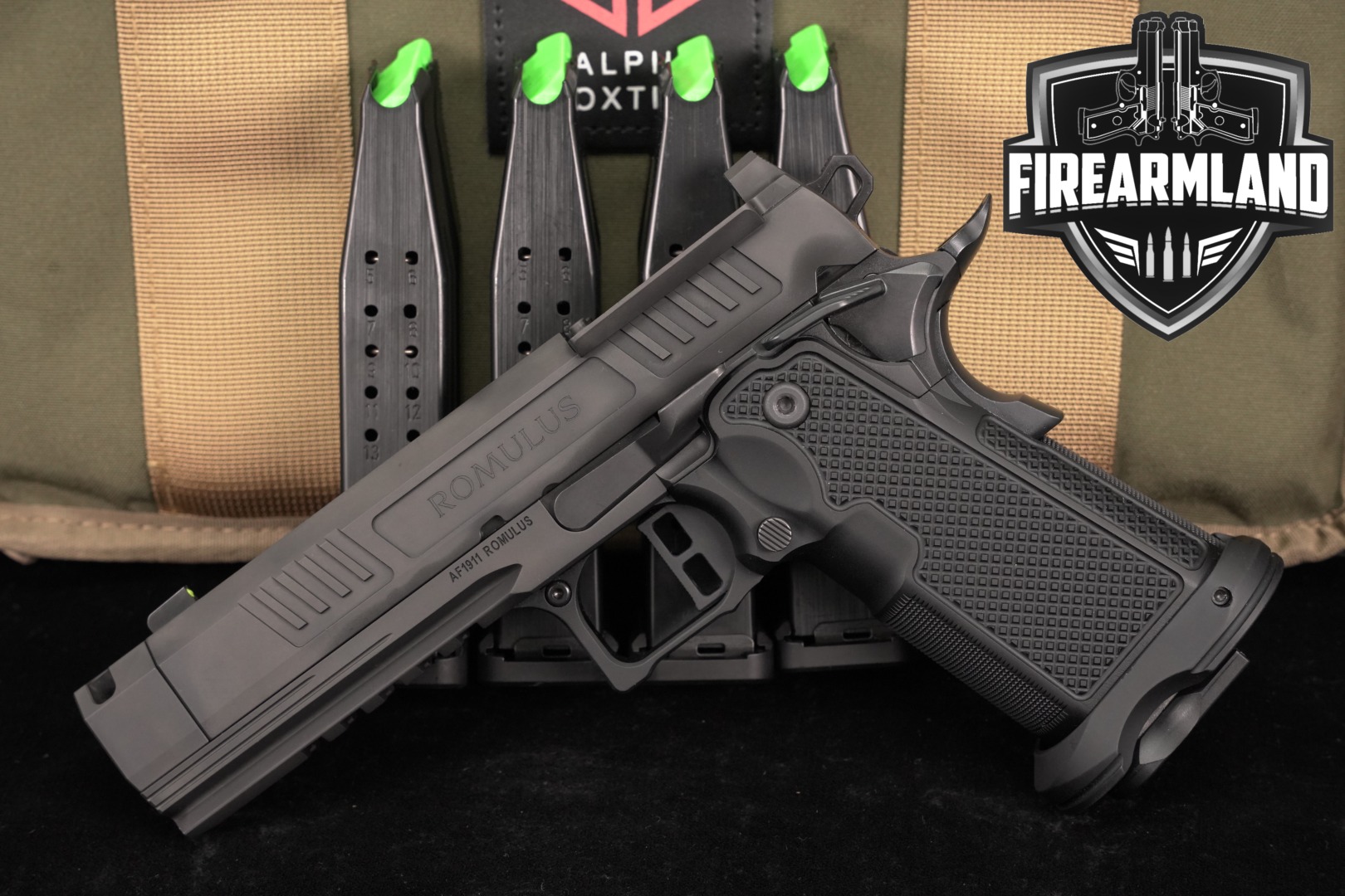 Alpha Foxtrot AF1911 Romulus Comp 9mm AF-1911 2011 +5 MAGS & ORIG CASE-img-0