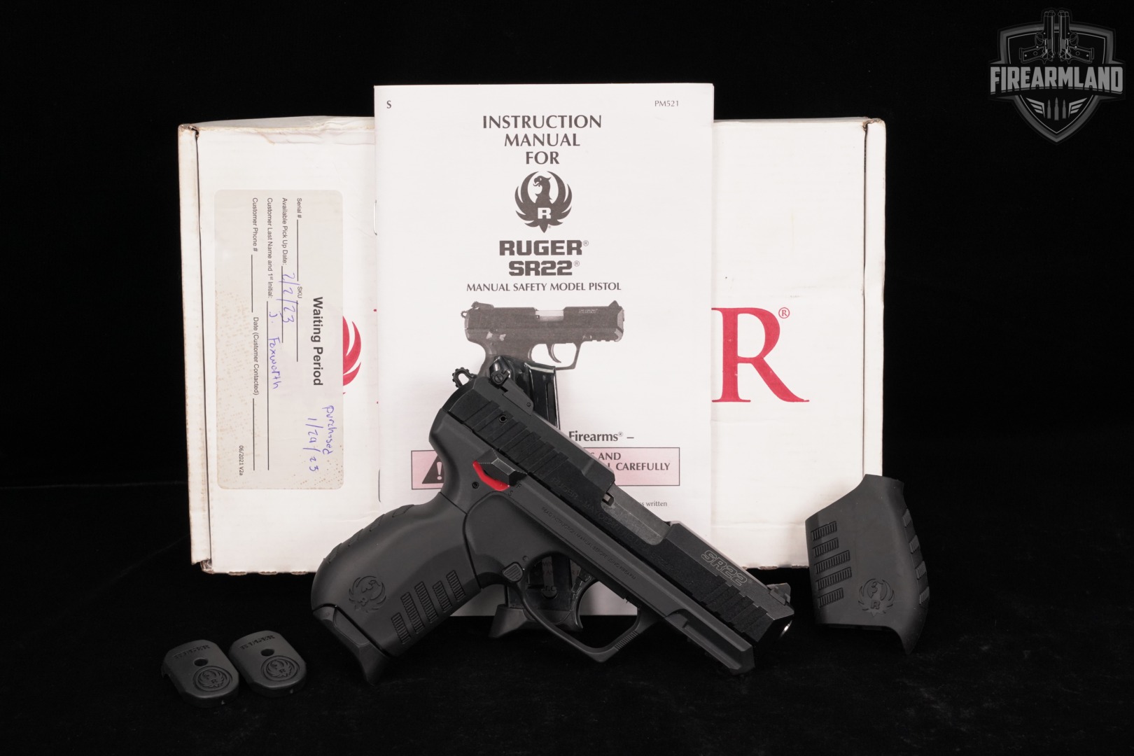 Ruger SR22 22LR 3.5" SR 22 +2 MAGS & ORIG BOX-img-2