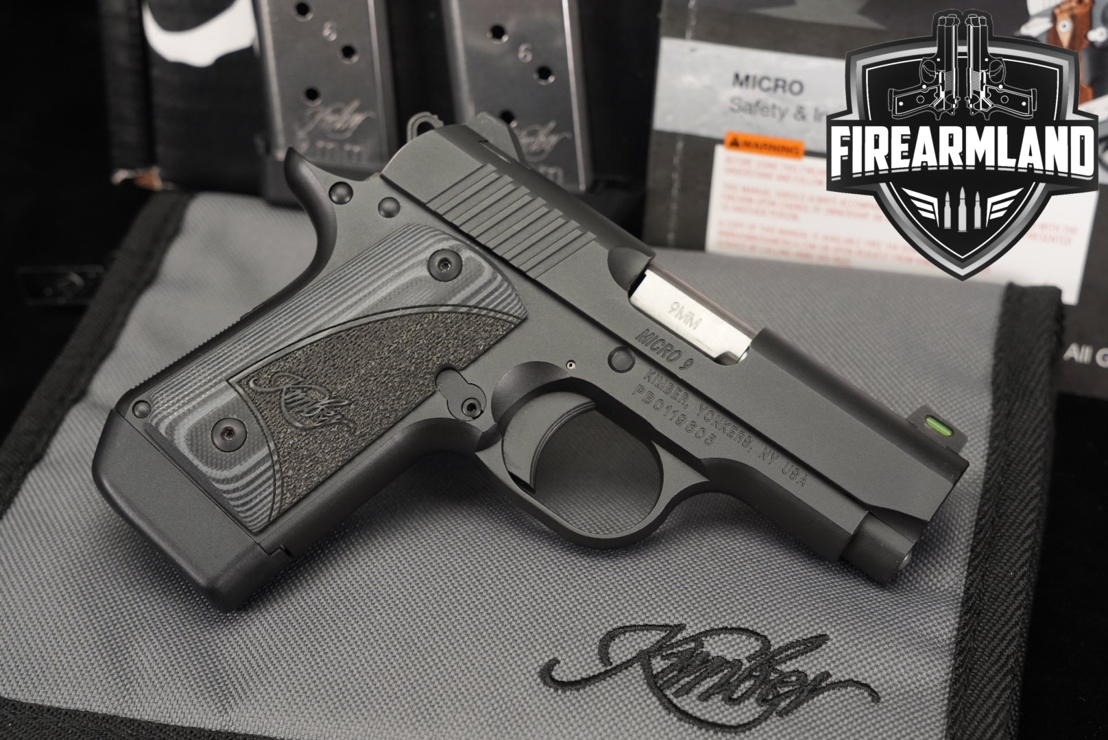 Kimber Micro 9 Black FO 9mm Luger Black in Excellent Condition Thumbnail