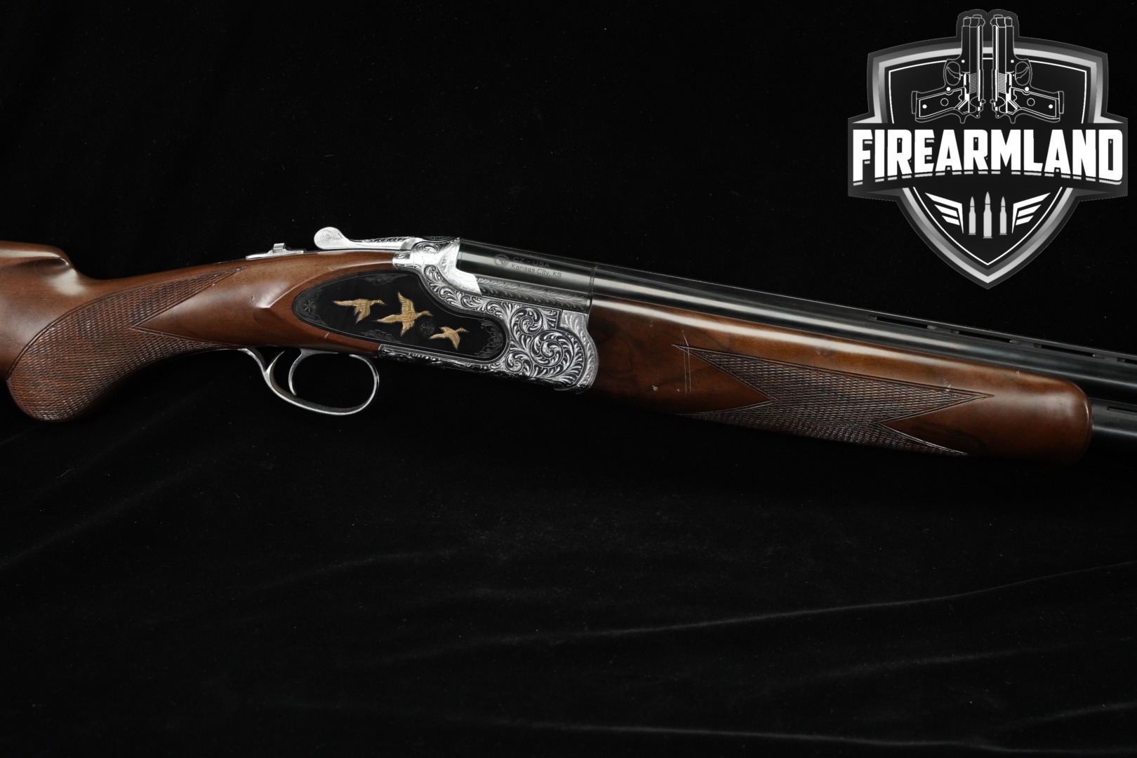 CZ Wingshooter 12-Gauge 28" Two-Tone Silver & Blued 3" VENT-RIB-img-0
