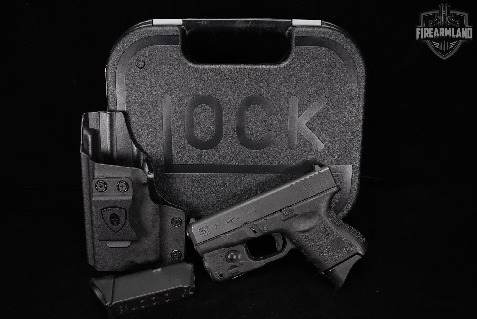 Glock 26 Gen3 G26 Gen 3 9mm 3.42" +2 MAGS, ORIG CASE, HOLSTER, STREAMLIGHT-img-2