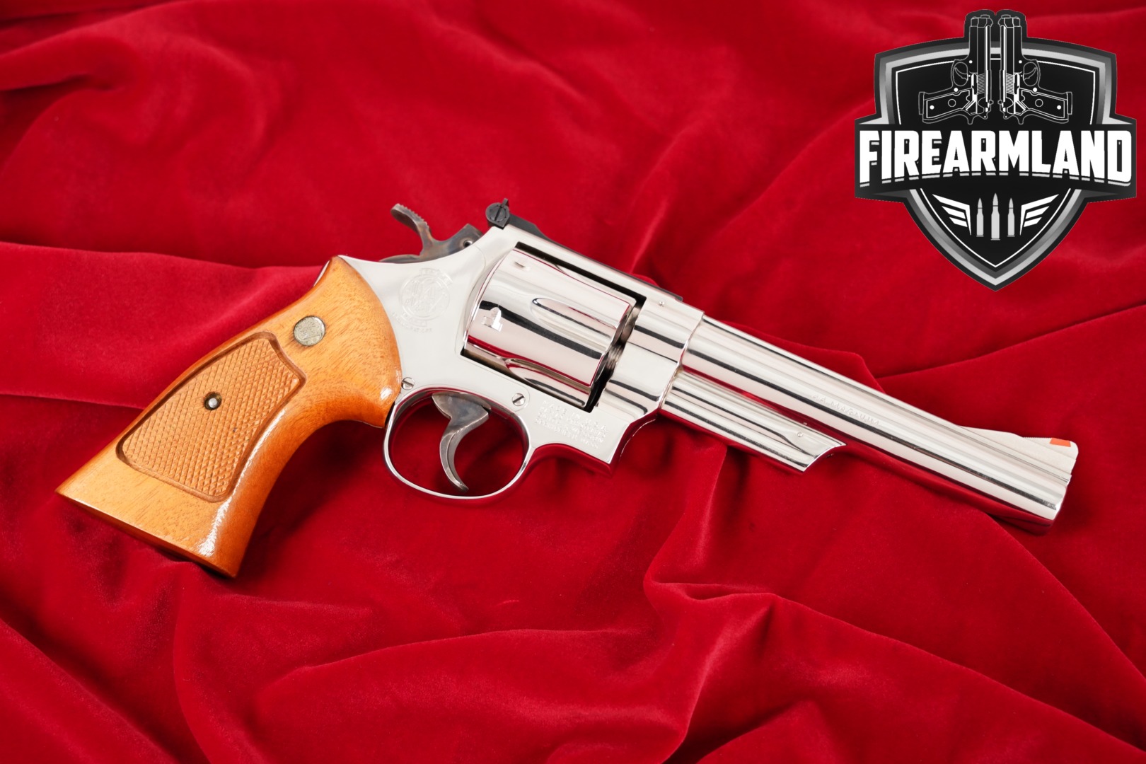 1979 Smith & Wesson Model 29-2 S&W 44 Rem Mag 6" Bright Nickel M29 DA/SA-img-0