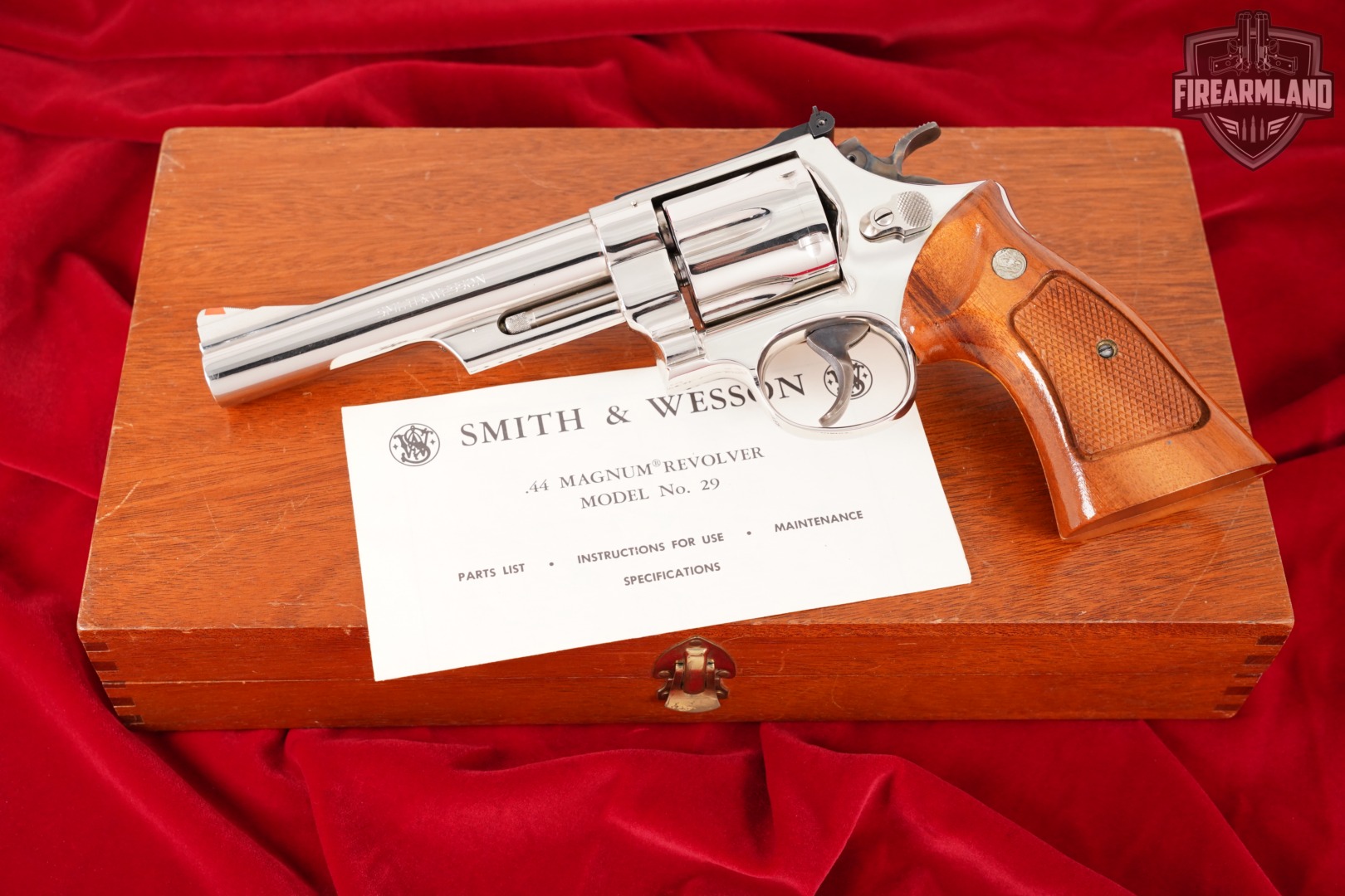 1979 Smith & Wesson Model 29-2 S&W 44 Rem Mag 6" Bright Nickel M29 DA/SA-img-2