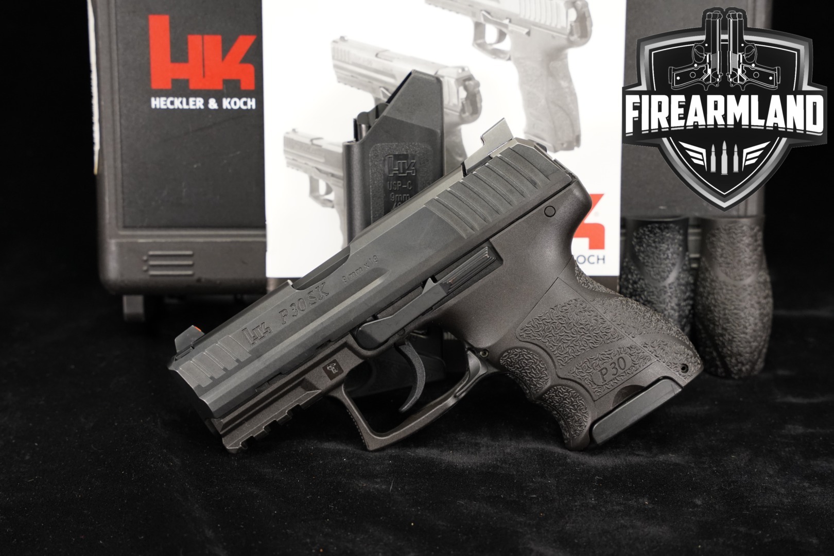 Heckler & Koch (H&K, HK) P30SK V1 Light LEM 9mm Luger Black in Excellent Condition Thumbnail