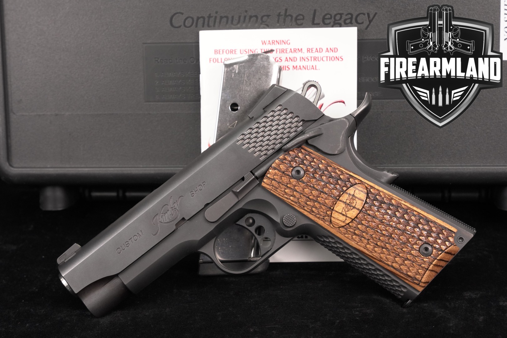 Kimber Pro Raptor II Custom Shop 45 ACP 1911 4" +2 MAGS & ORIG CASE-img-0