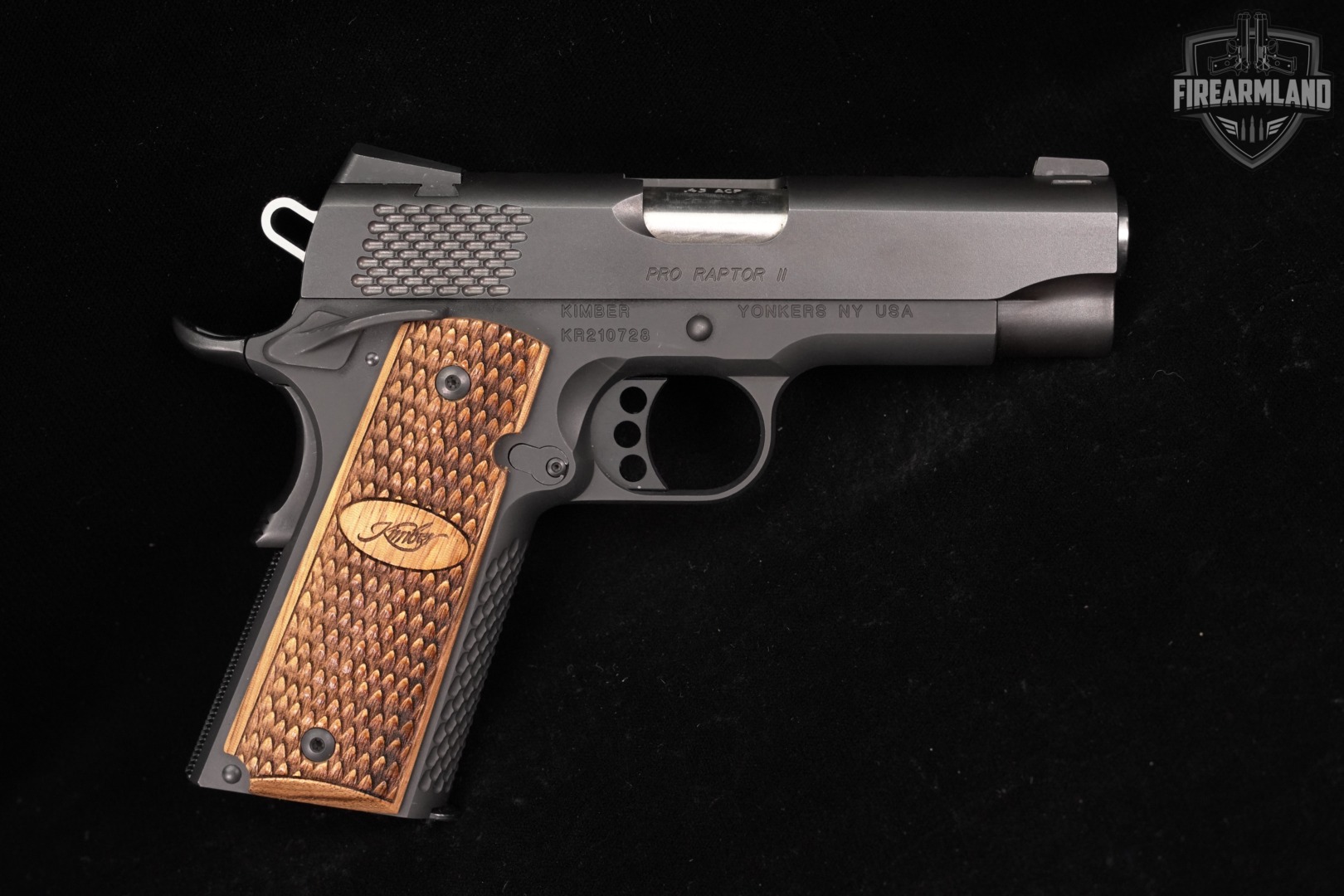 Kimber Pro Raptor II Custom Shop 45 ACP 1911 4" +2 MAGS & ORIG CASE-img-4