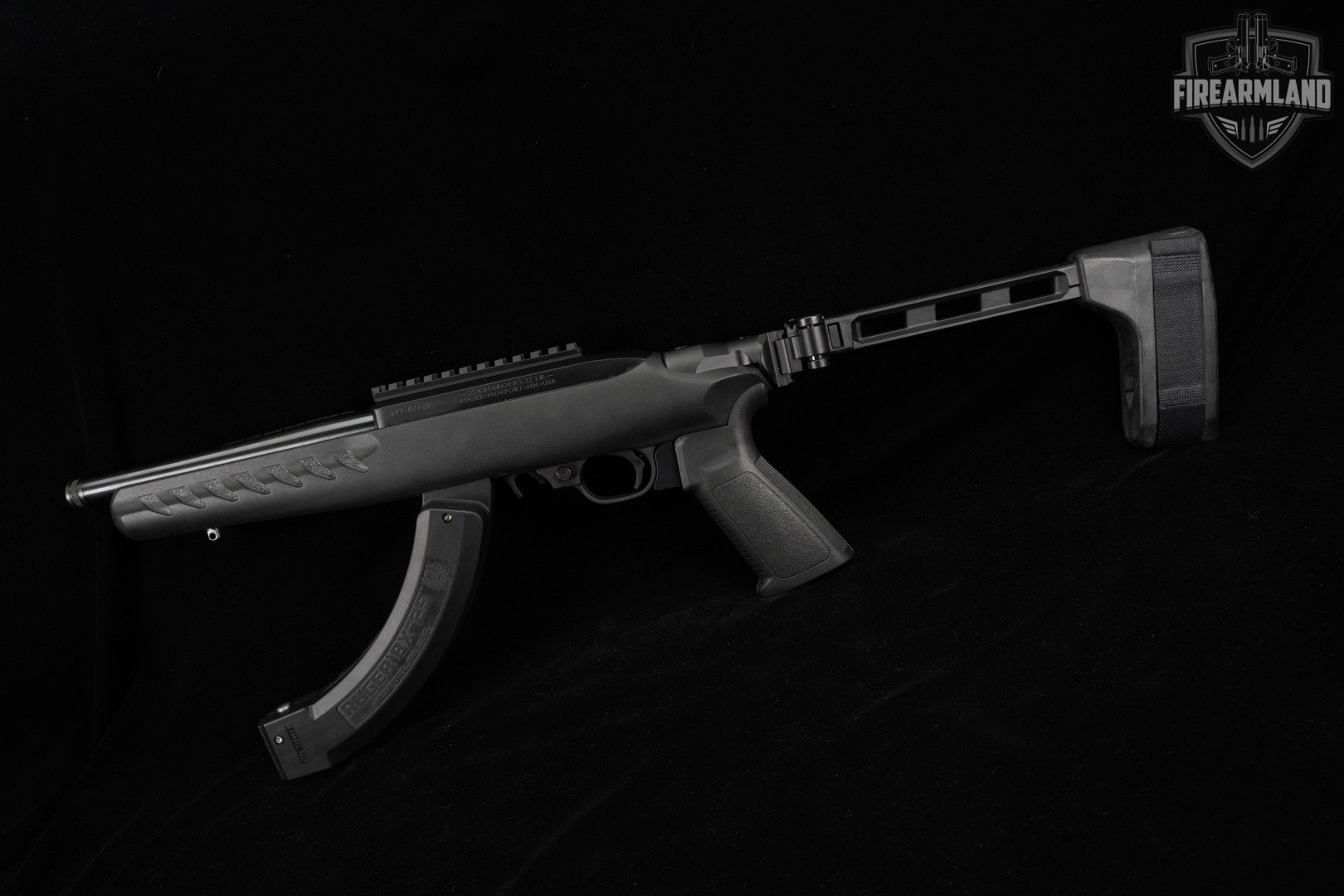 Ruger 22 Charger 22LR 8" SB TAC FOLDER BRACE +2 MAGS-img-2