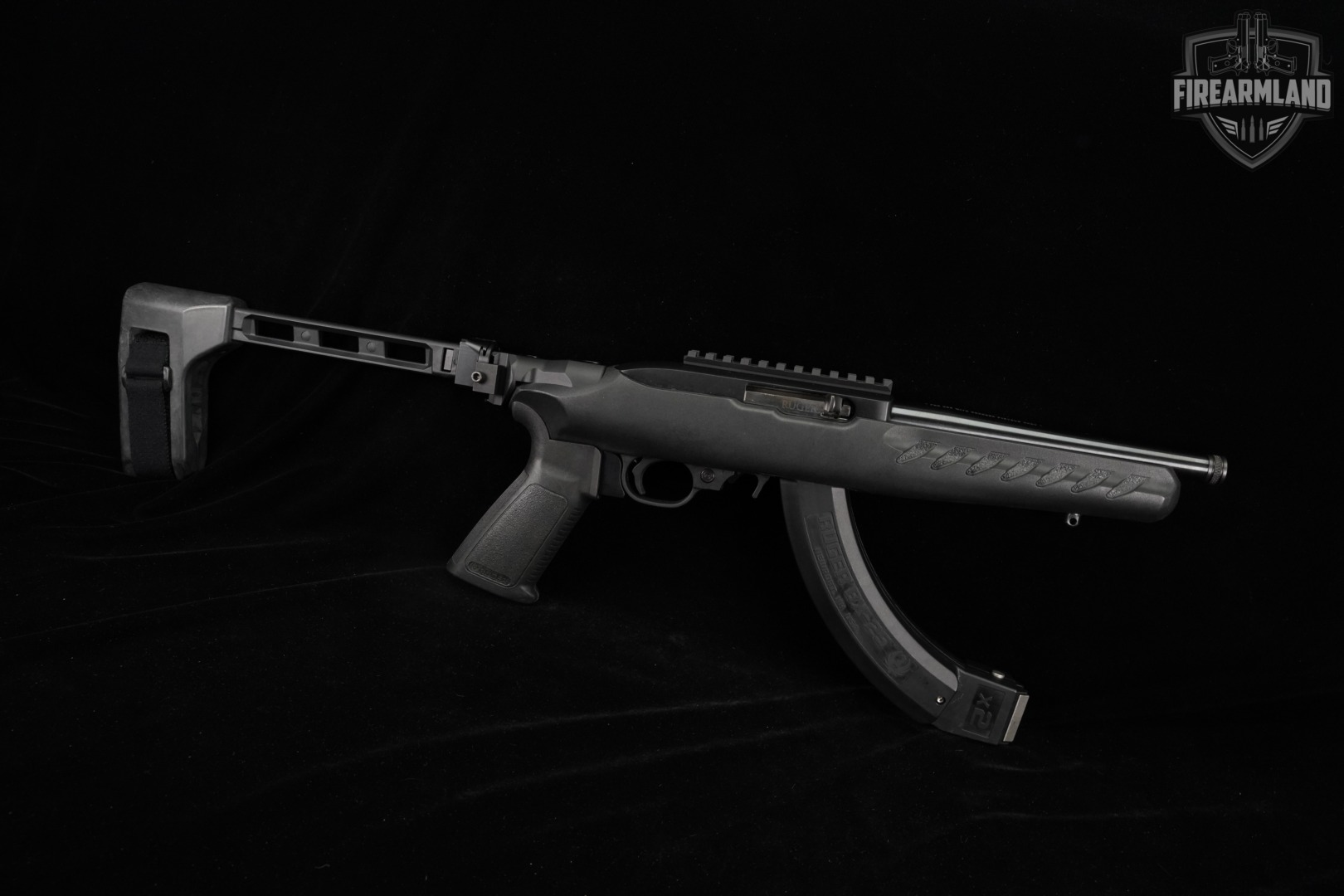 Ruger 22 Charger 22LR 8" SB TAC FOLDER BRACE +2 MAGS-img-3