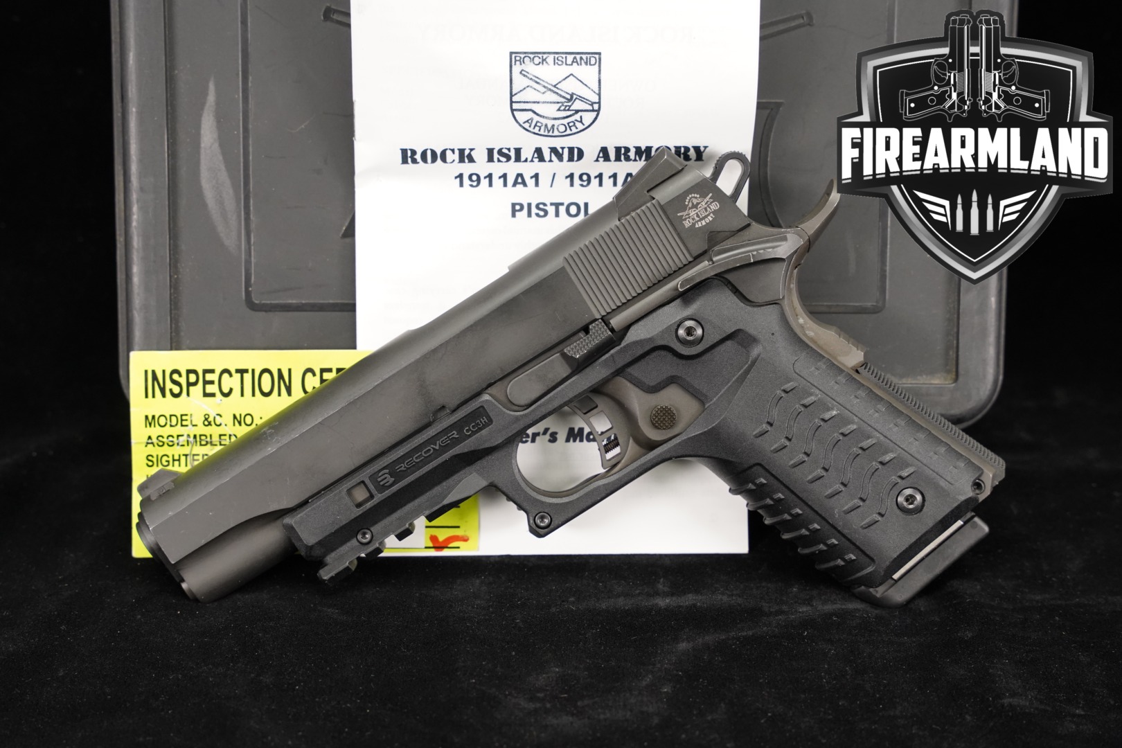 Rock Island Armory (RIA) M1911-A1 FS Tactical .45 ACP Black in Good Condition Thumbnail