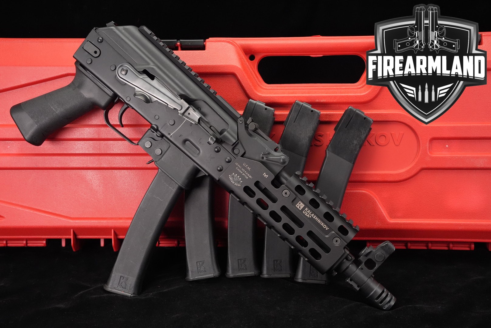 Kalashnikov KP-9 9mm 9.25" AKM AK47 AK-47 KP9 +5 MAGS, CASE-img-0
