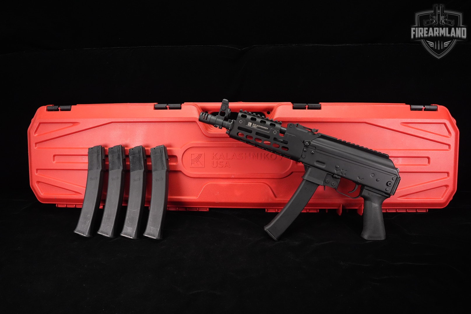 Kalashnikov KP-9 9mm 9.25" AKM AK47 AK-47 KP9 +5 MAGS, CASE-img-2
