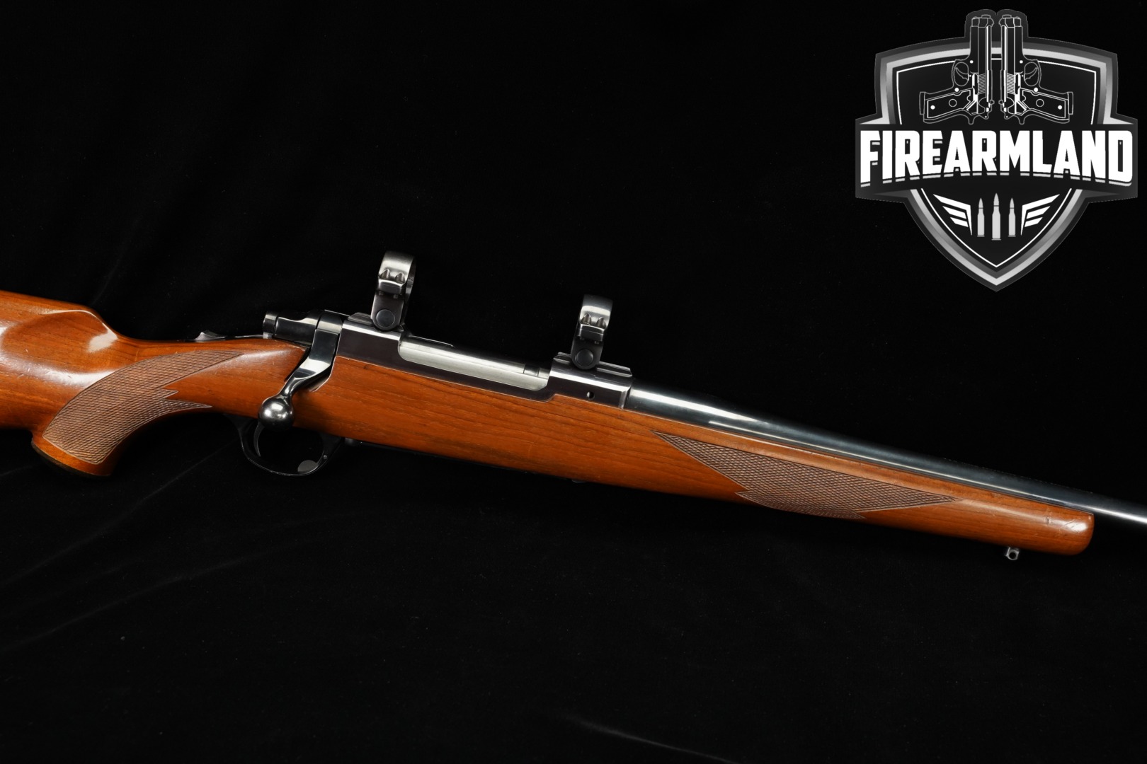 1978 Sturm Ruger M77 R, Tang Safety 7mm Rem. Mag. Blued & Walnut in Very Good Condition Thumbnail