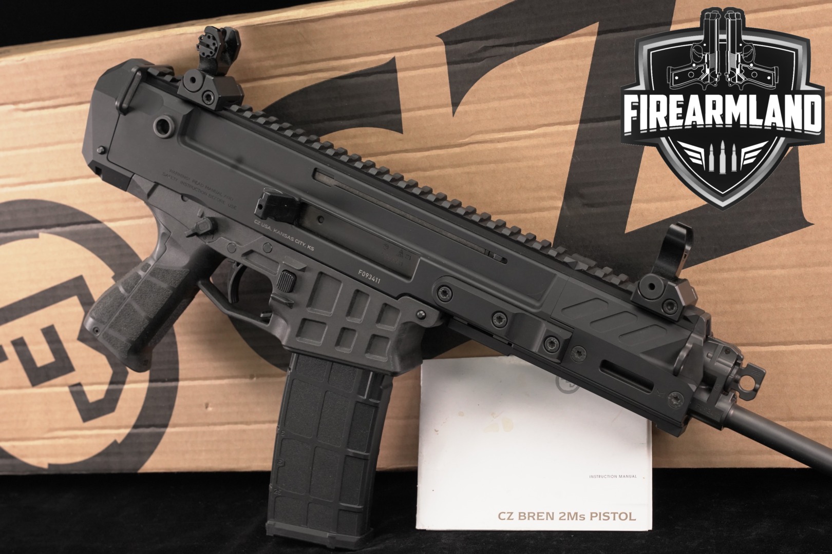 CZ BREN 2 Ms Pistol 5.56 NATO 11" Short-Stroke Piston +ORIG BOX-img-0